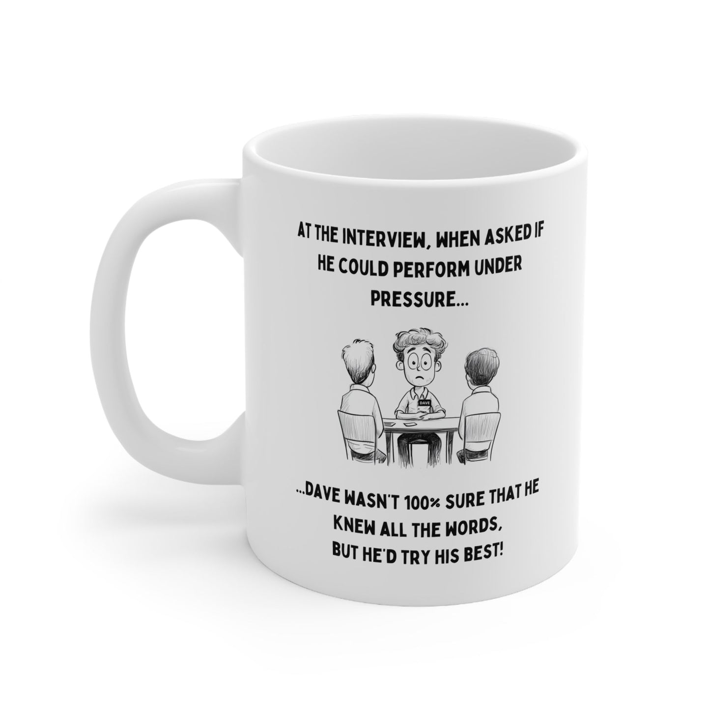 Master Your Morning ‘Under Pressure’ with Dave, the Mug That Gets It!