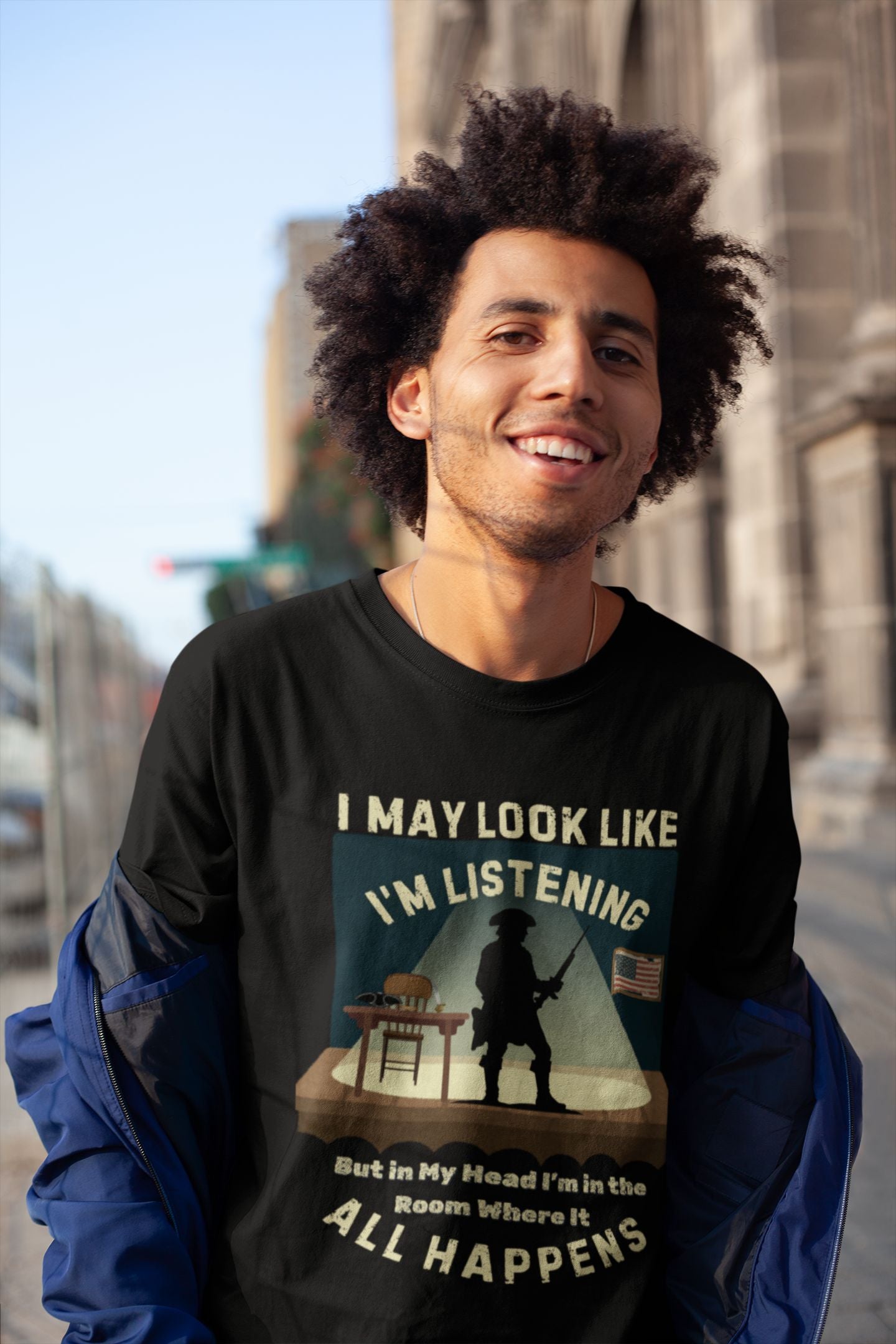 Men’s Theatre T-Shirt – "In the Room Where It Happens" Unisex Design