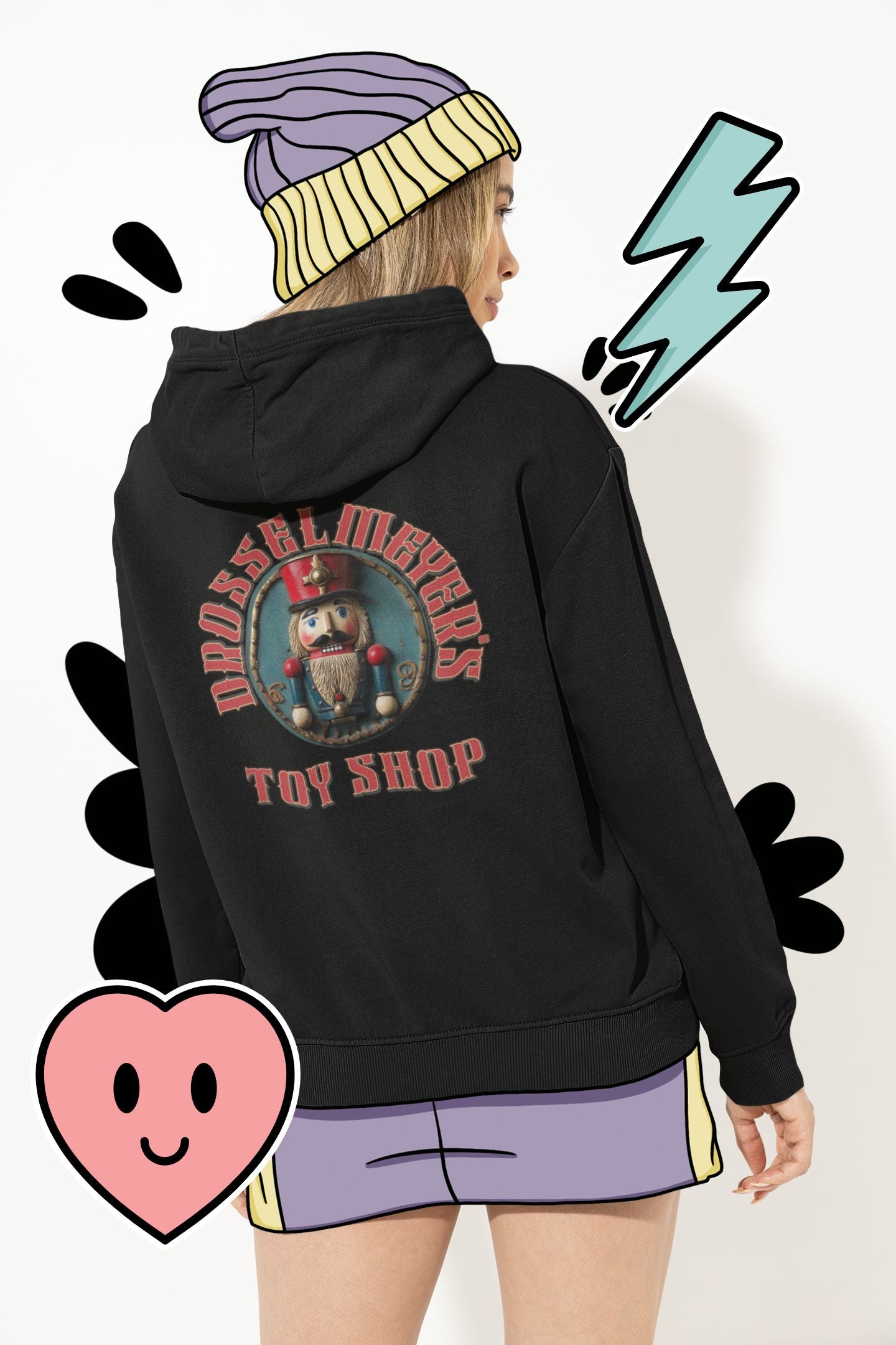 Drosselmeyer’s Toy Shop Women’s Hoodie – Vintage Nutcracker Design for Christmas & Ballet Lovers