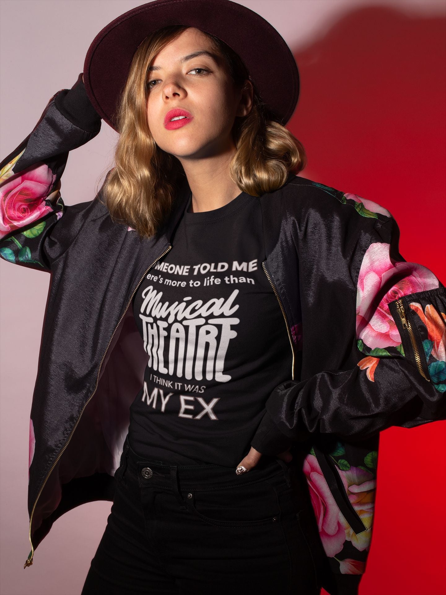Someone Told Me - Women's Softstyle Musical Theatre T-shirt in Black