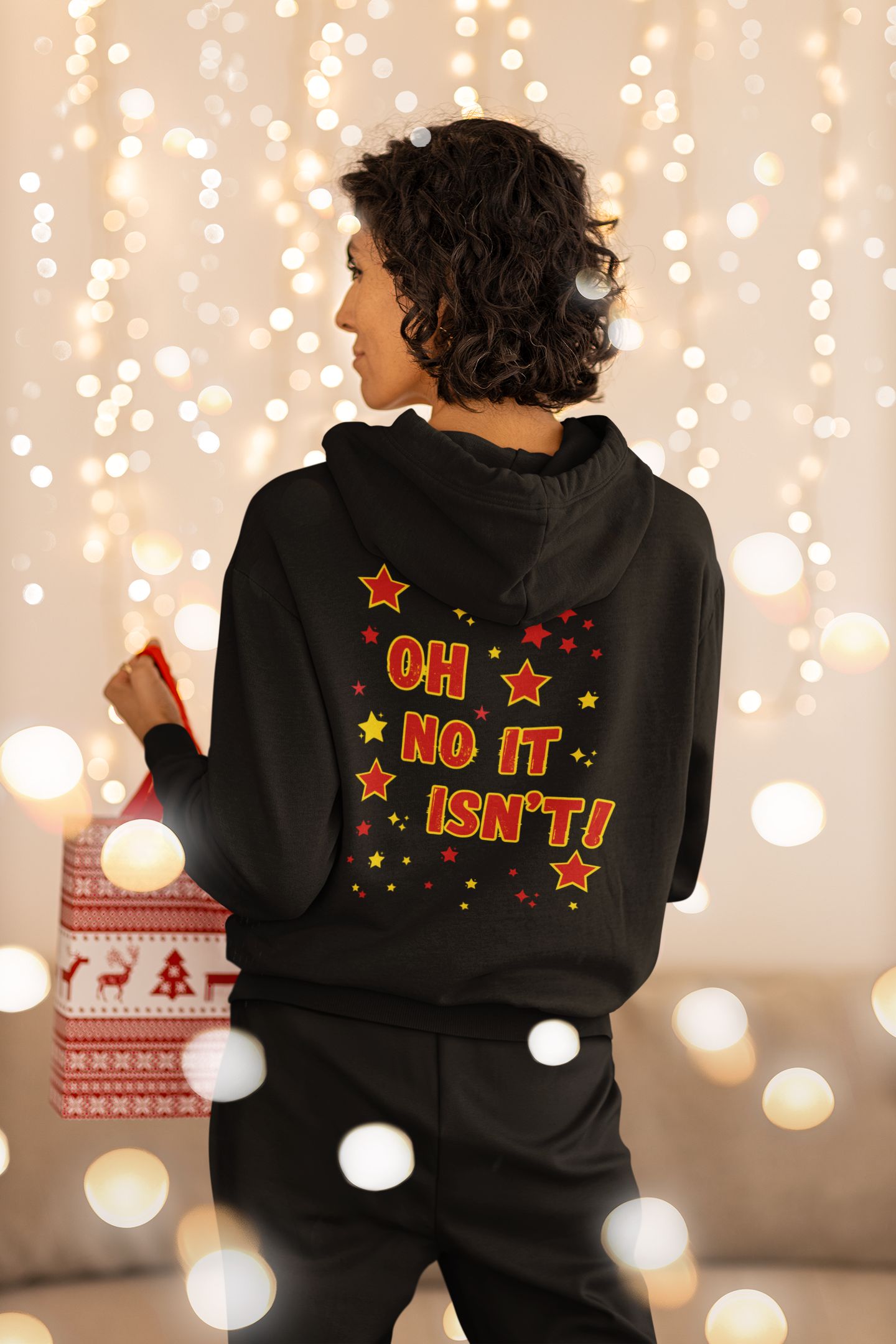 It’s Behind You Pantomime Women’s Hoodie – Fun, Festive, and Perfect for Panto Season