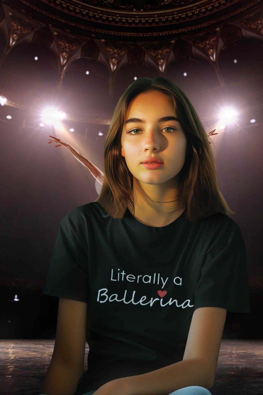 Ballerina Dreams Girls T-Shirt – For Ballet-Loving Dancers