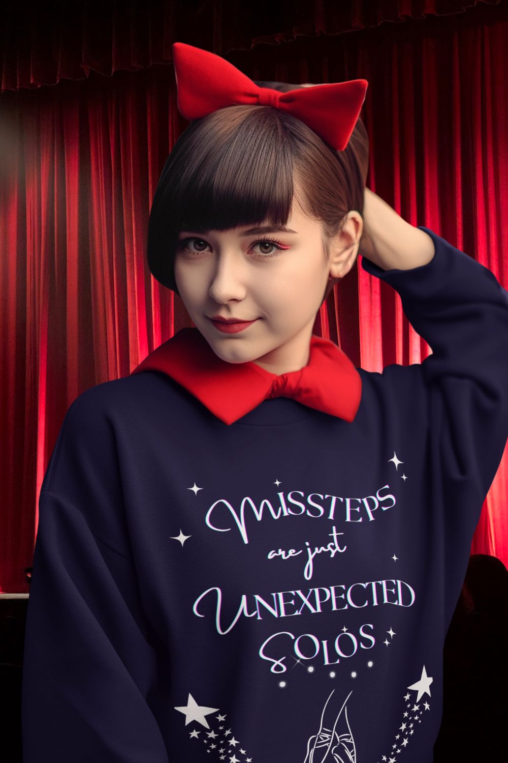 Missteps Are Just Unexpected Solos – Women’s Printed Dance Sweatshirt (Unisex Fit)