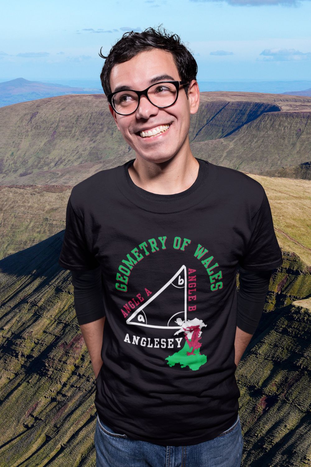 Angle A + Angle B = Anglesey T-Shirt – STEM Wales Gift (Men’s/Unisex Fit)