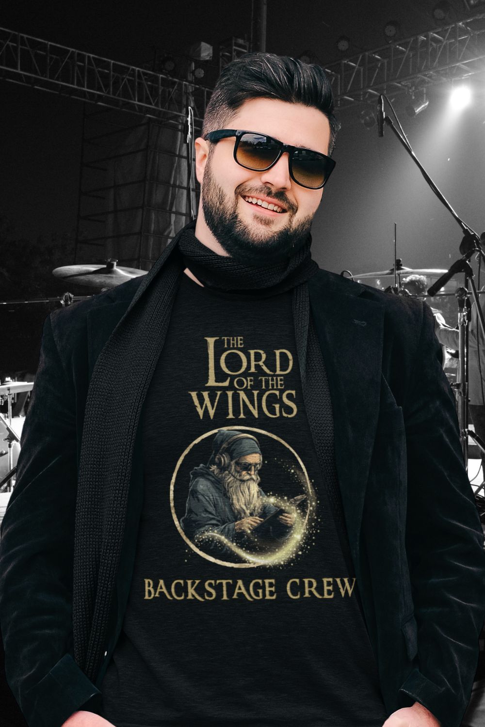 Backstage Crew T-Shirt – Lord of the Wings Theatre Tech Design | Men's (Unisex Fit)