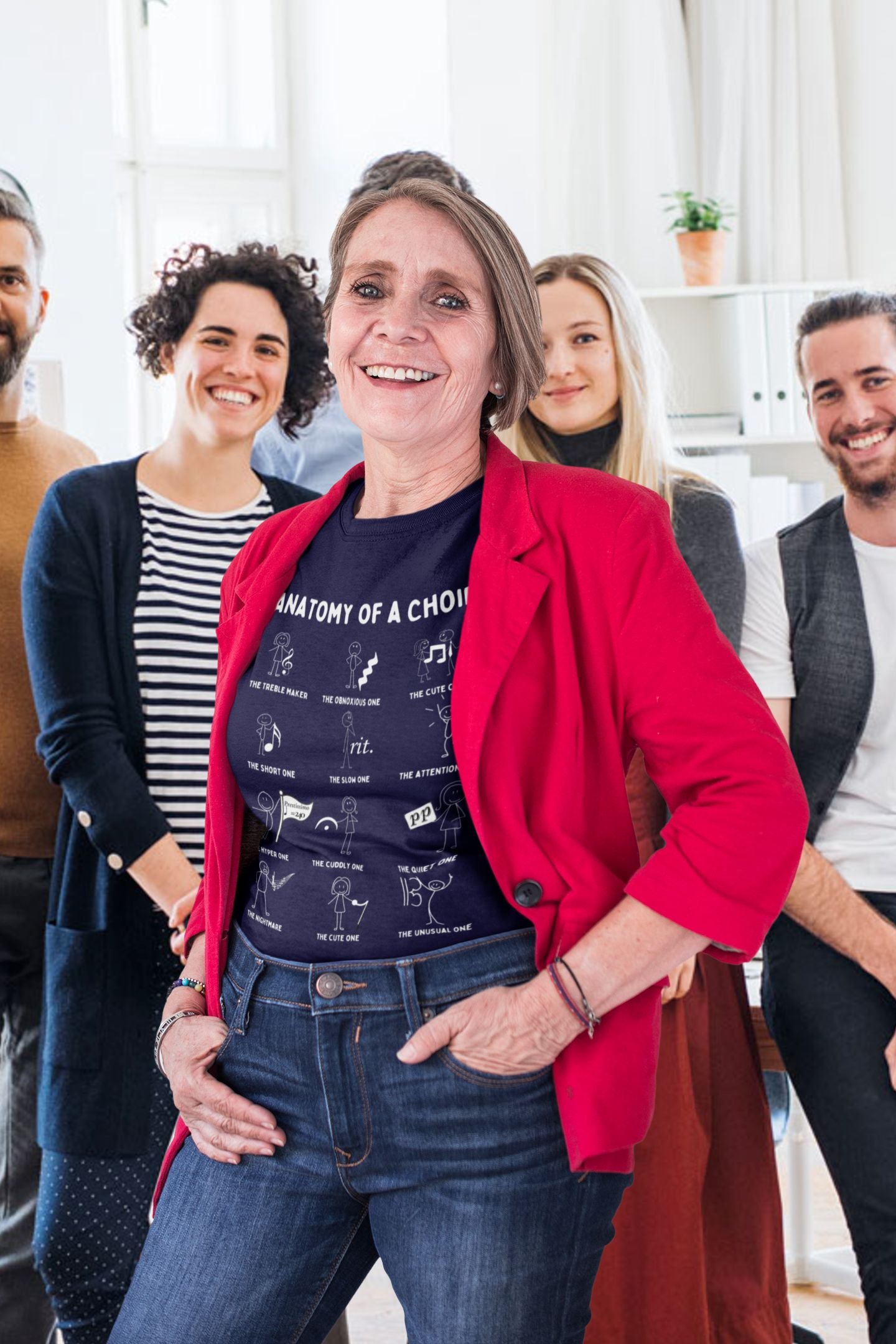 Women's Choir T-Shirt – Funny 'Anatomy of a Choir' Design for Singers & Theatre Fans