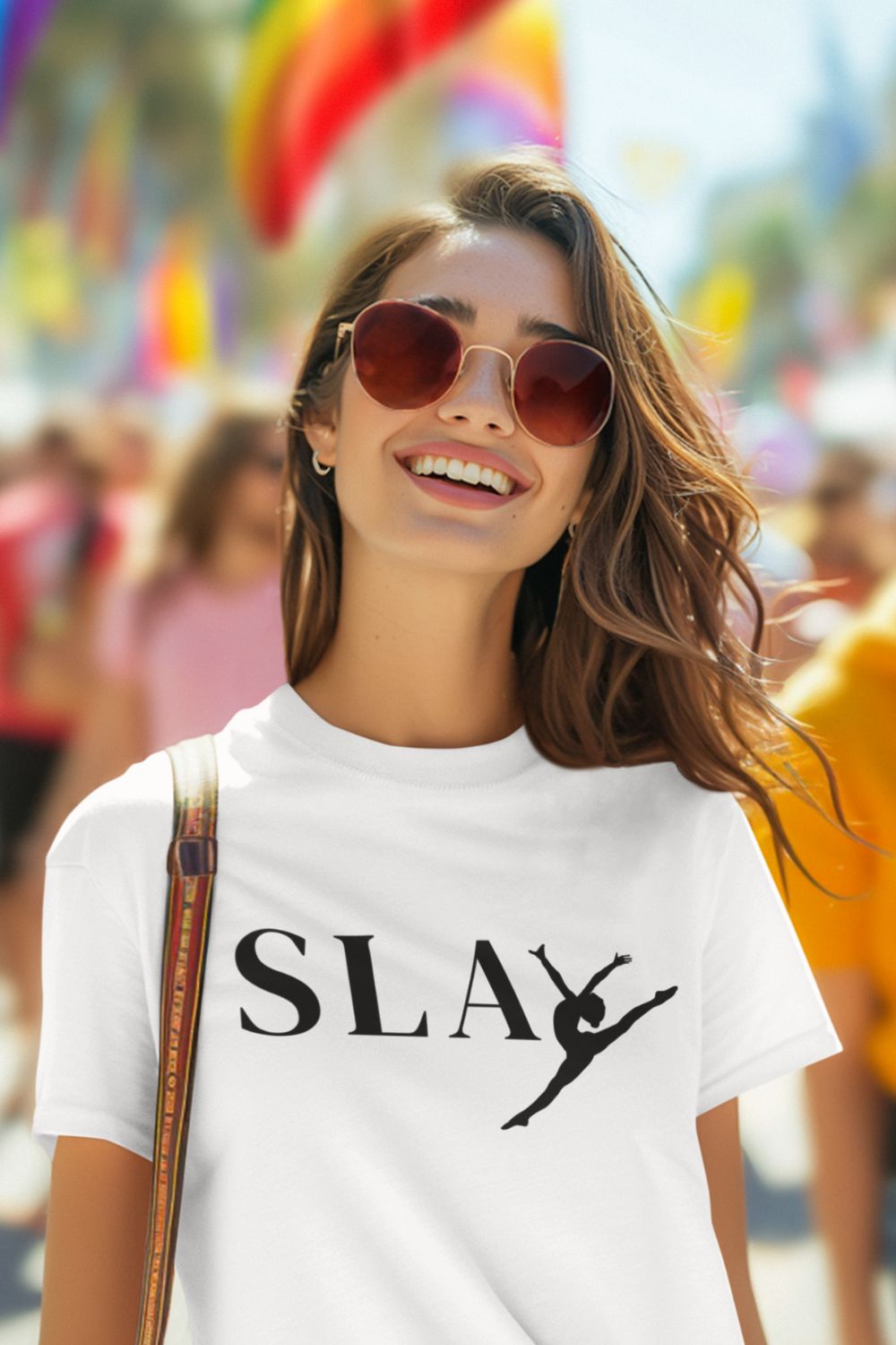 Women’s Organic Boxy Cropped Dance T-Shirt – SLAY Design