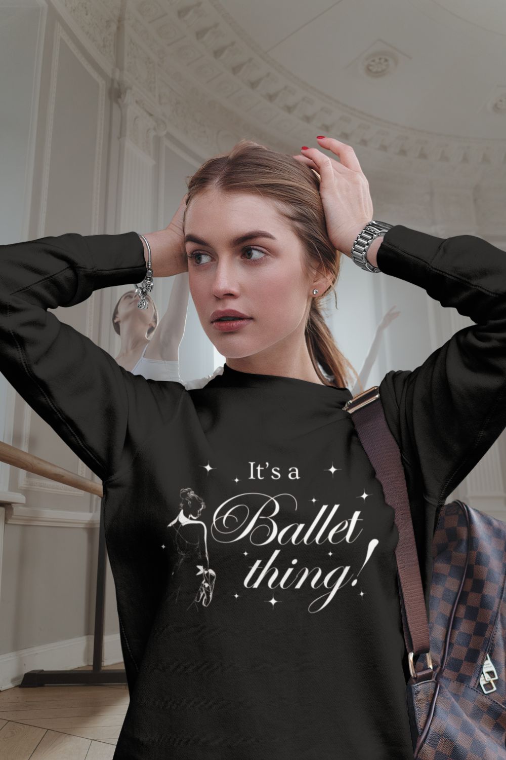 “It’s a Ballet Thing” Sweatshirt – Women’s Cosy Crewneck (Black, White, Pink, Blue)