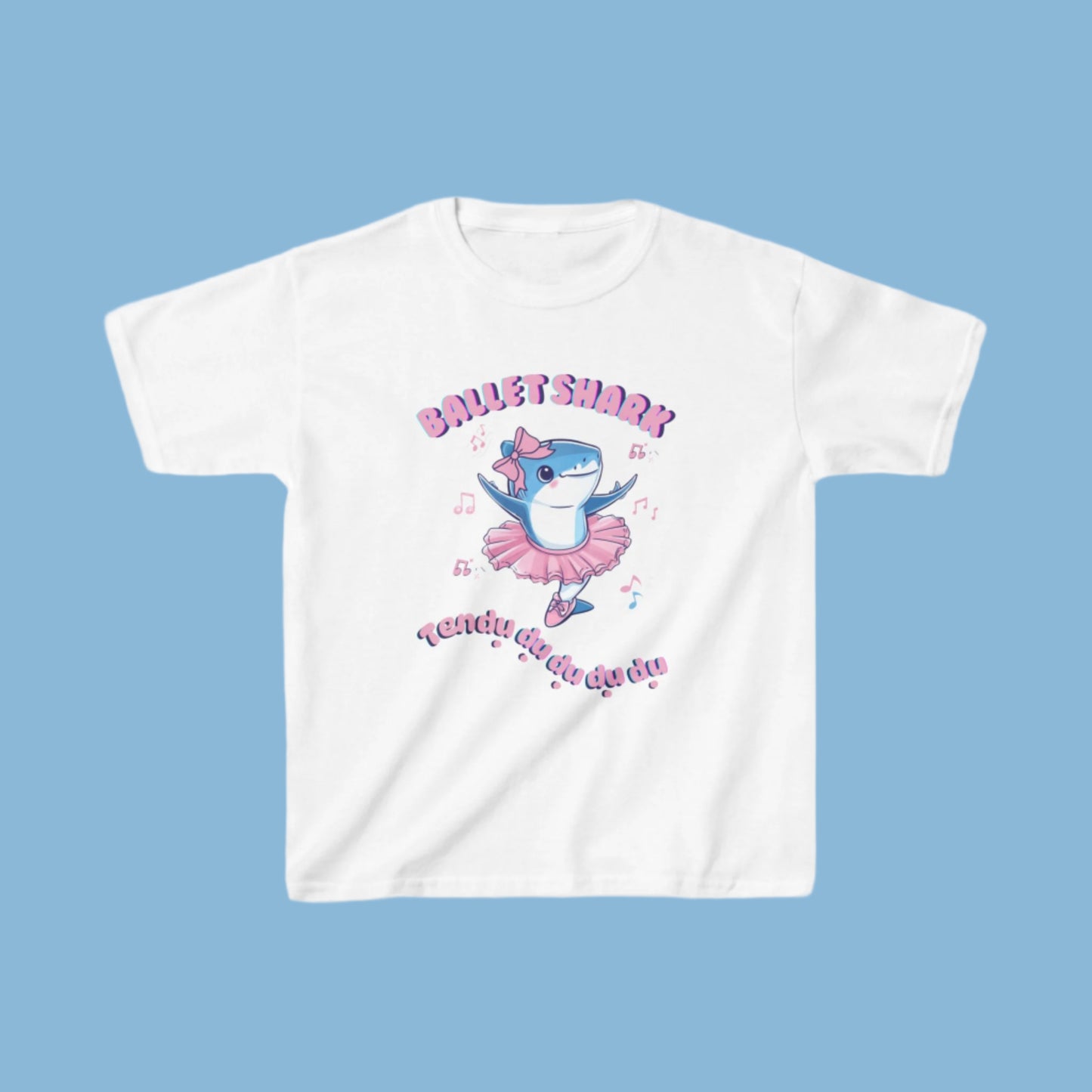 Tendu du du du du du du Ballet Shark T-Shirt for Girls