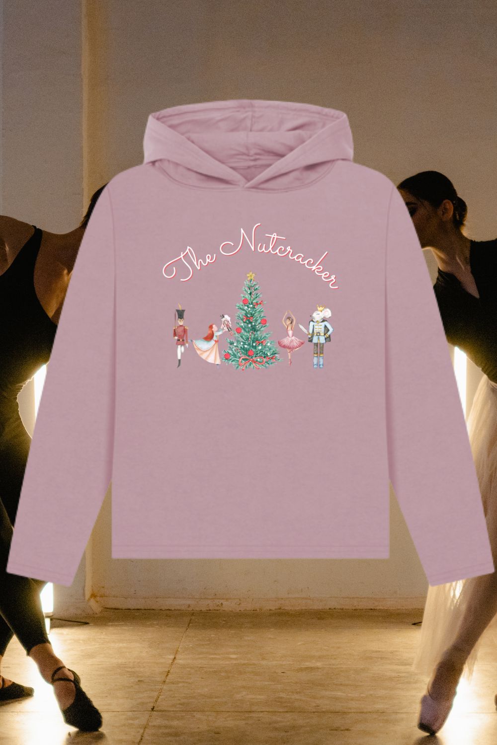 Women’s Organic Relaxed Fit Hoodie – The Nutcracker Front Print