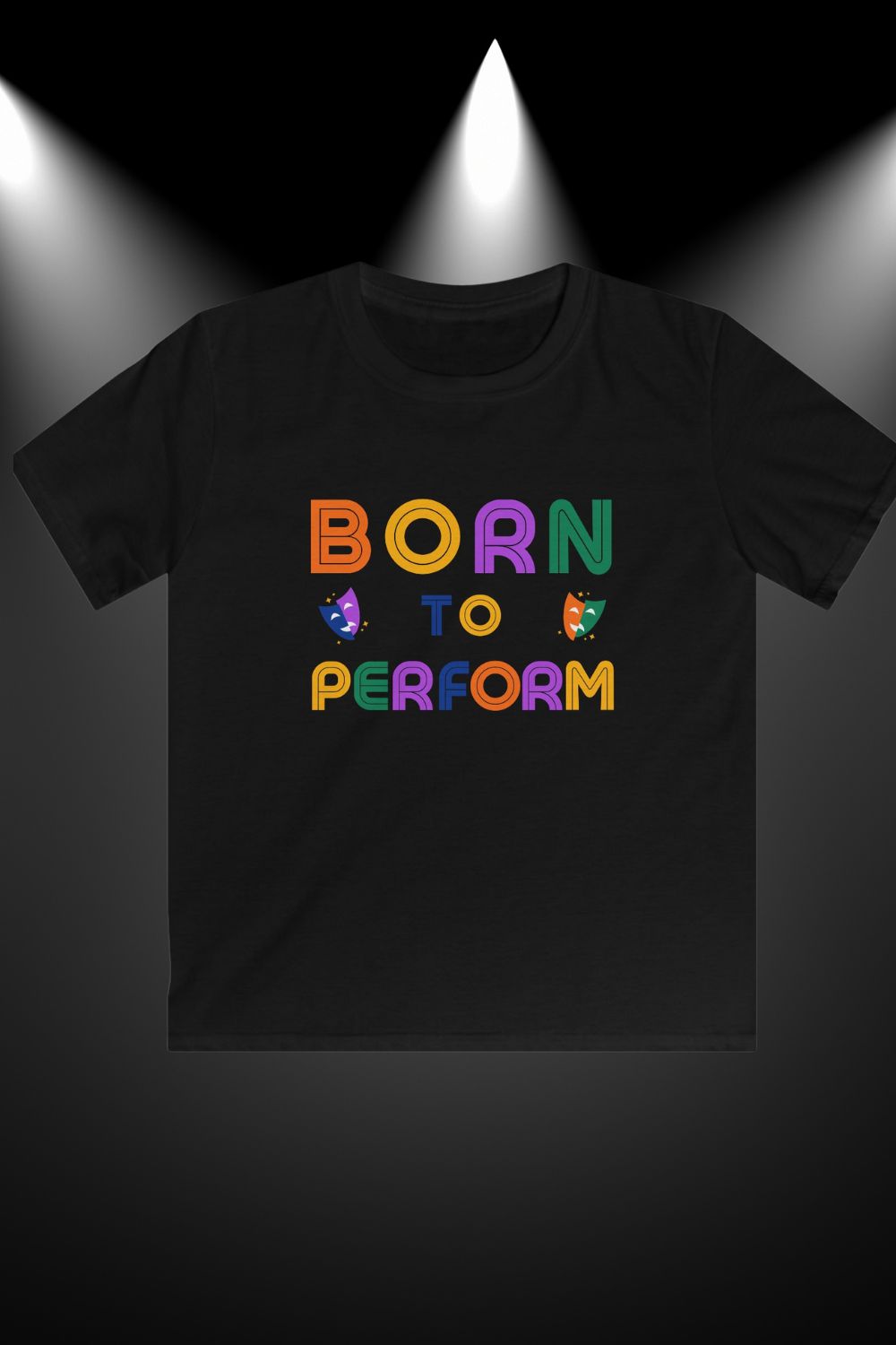 “Born to Perform” Kids’ Theatre T-Shirt – Retro Style for Rising Stars