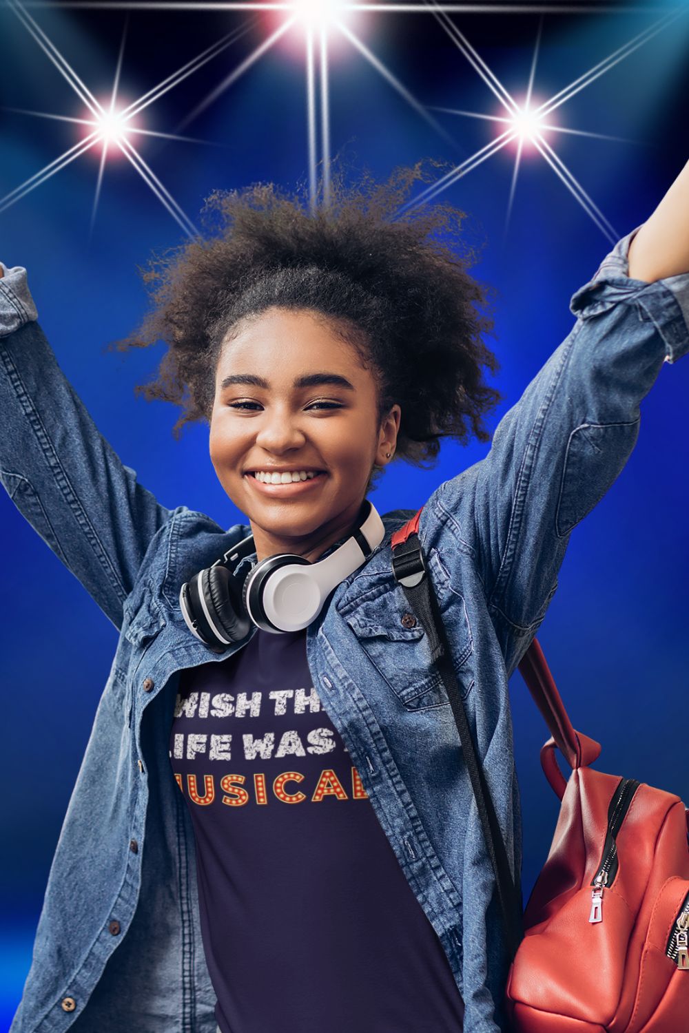 "I Wish That Life Was a Musical" Women’s Fitted Theatre T-Shirt – Musical Gift for Her