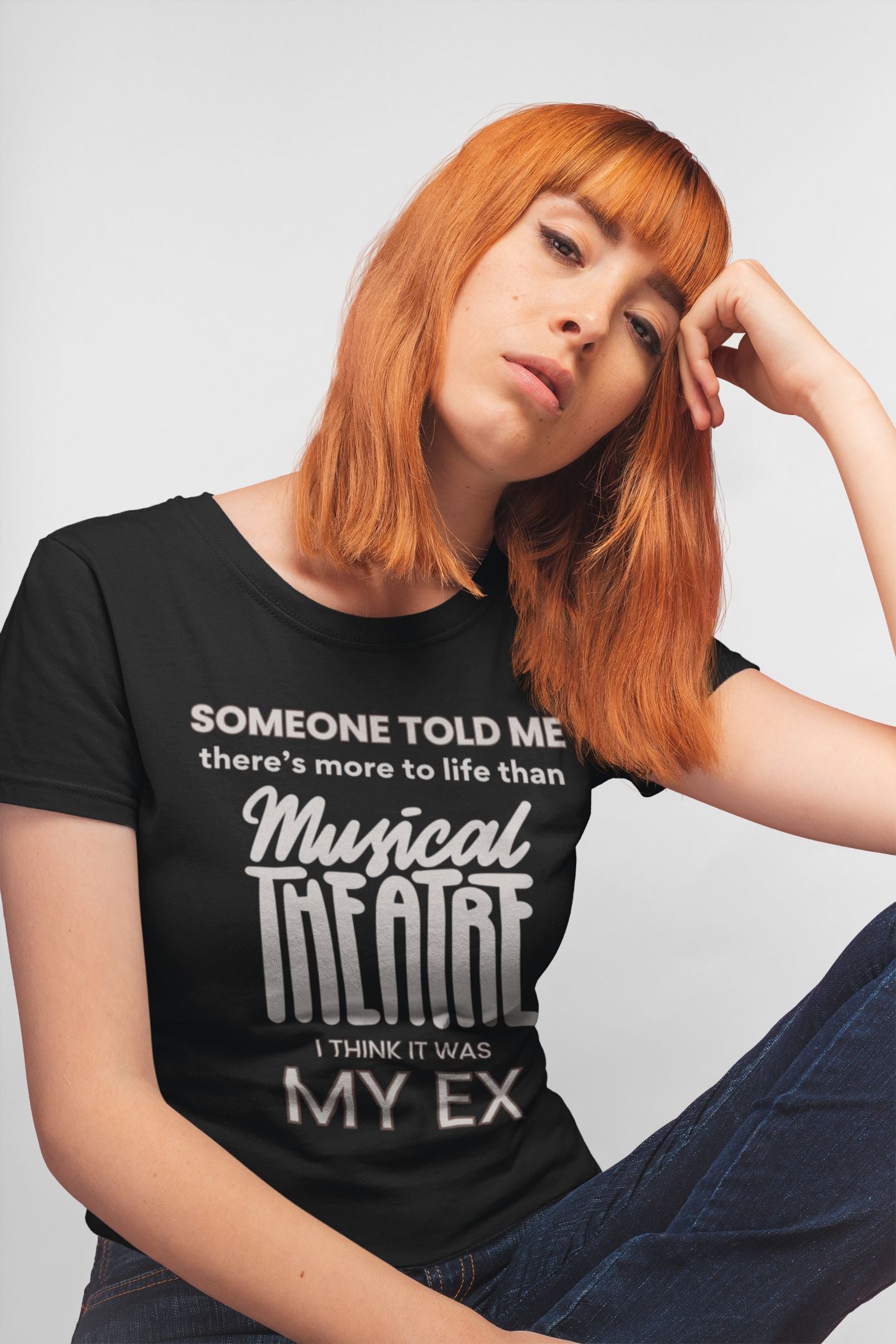 Someone Told Me - Women's Softstyle Musical Theatre T-shirt in Black
