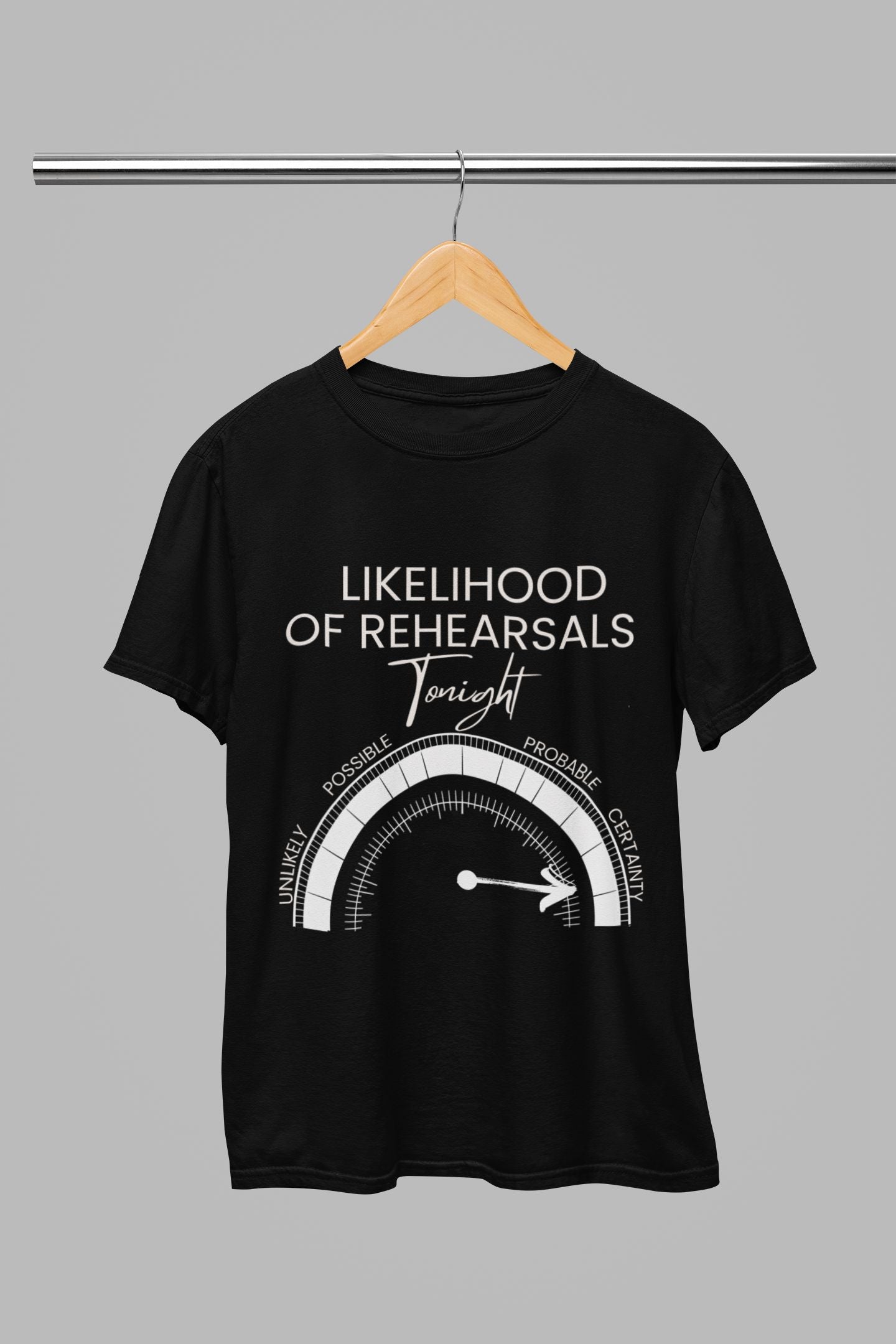 Theatre Ready: 'Likelihood of Rehearsals Tonight' Kids T-shirt