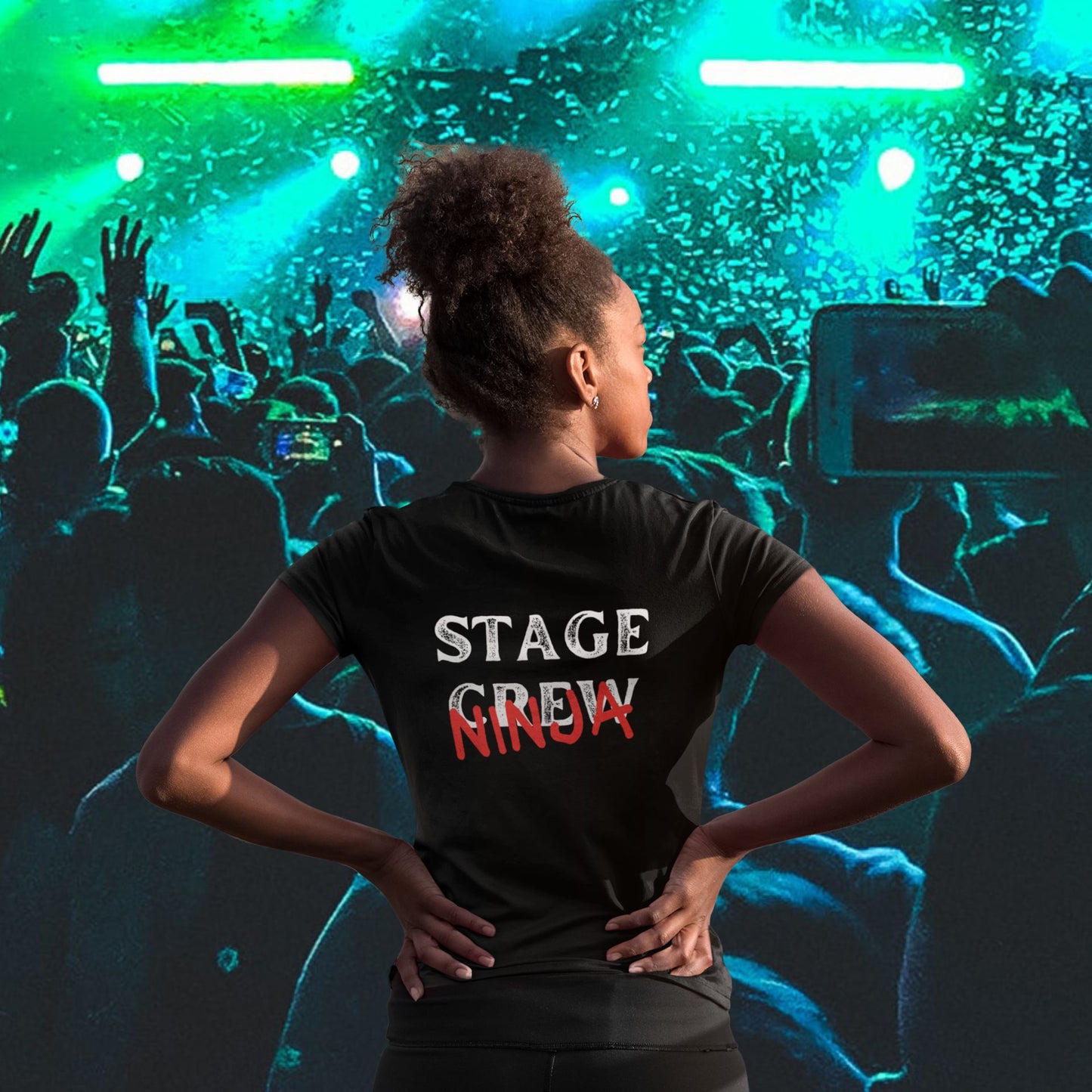 "Stage Ninja" Women's Fit Theatre T-Shirt – Celebrate Backstage Heroes in Style