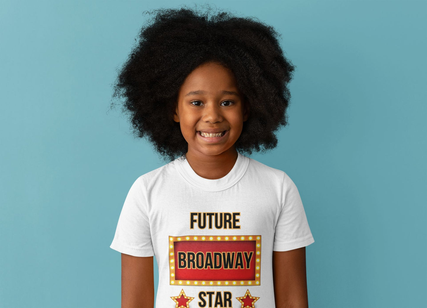 "Future Broadway Star" Kids' T-Shirt – Perfect for Aspiring Performers, Theatre Kids & Stage School Students