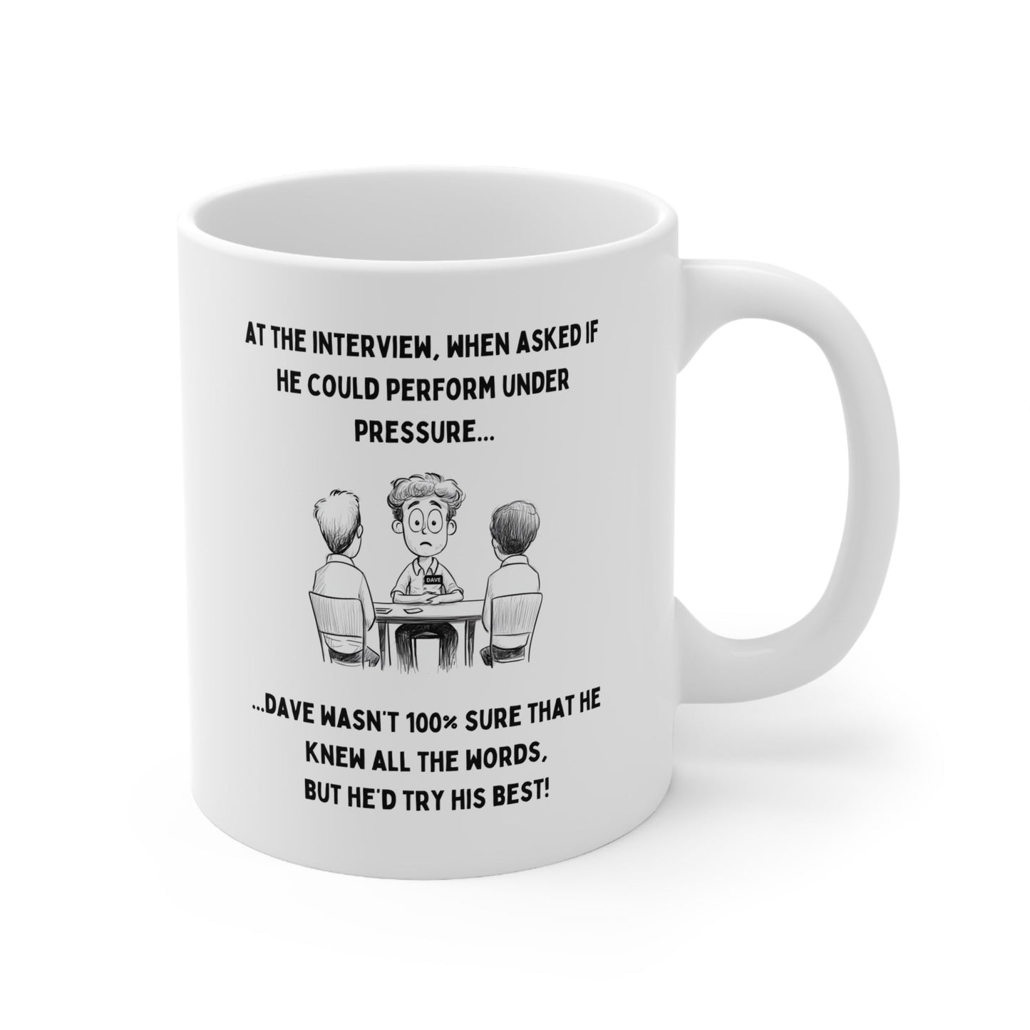 Master Your Morning ‘Under Pressure’ with Dave, the Mug That Gets It!