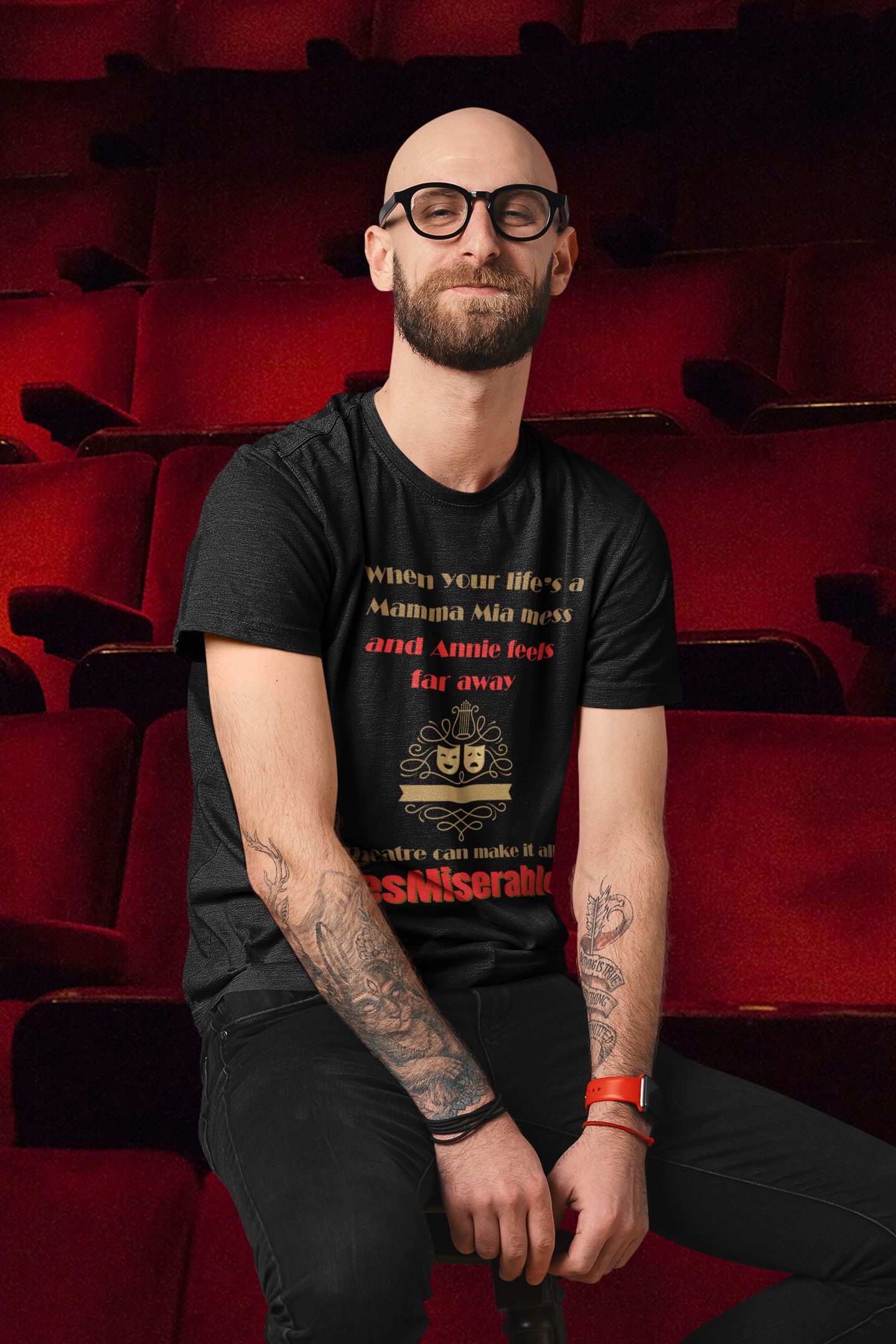 Men's "LesMiserable" Theatre T-Shirt – Unisex Fit for Musical Fans