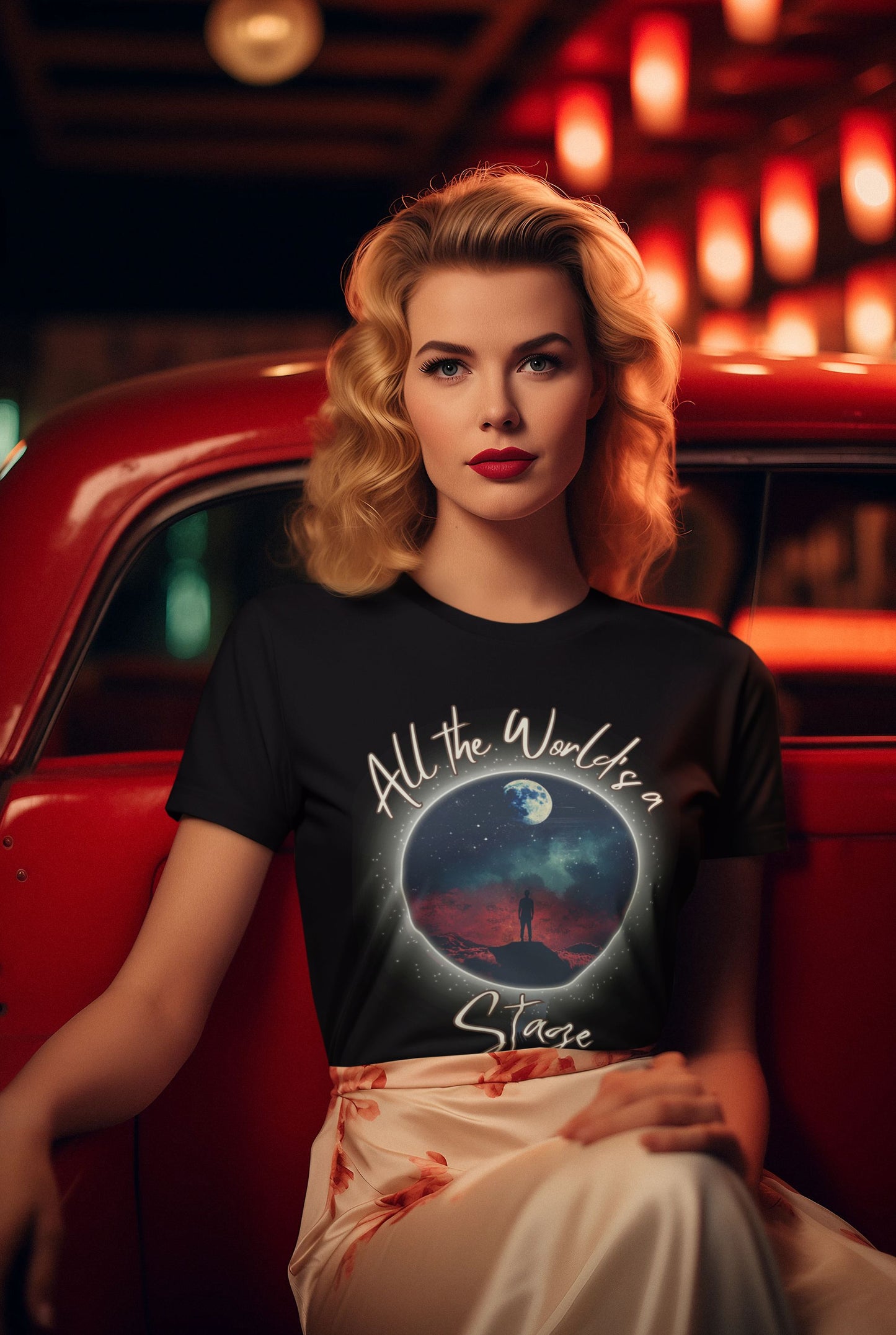 Women's "All the World Is A Stage" T-Shirt – Shakespeare & Theatre Design for Performers