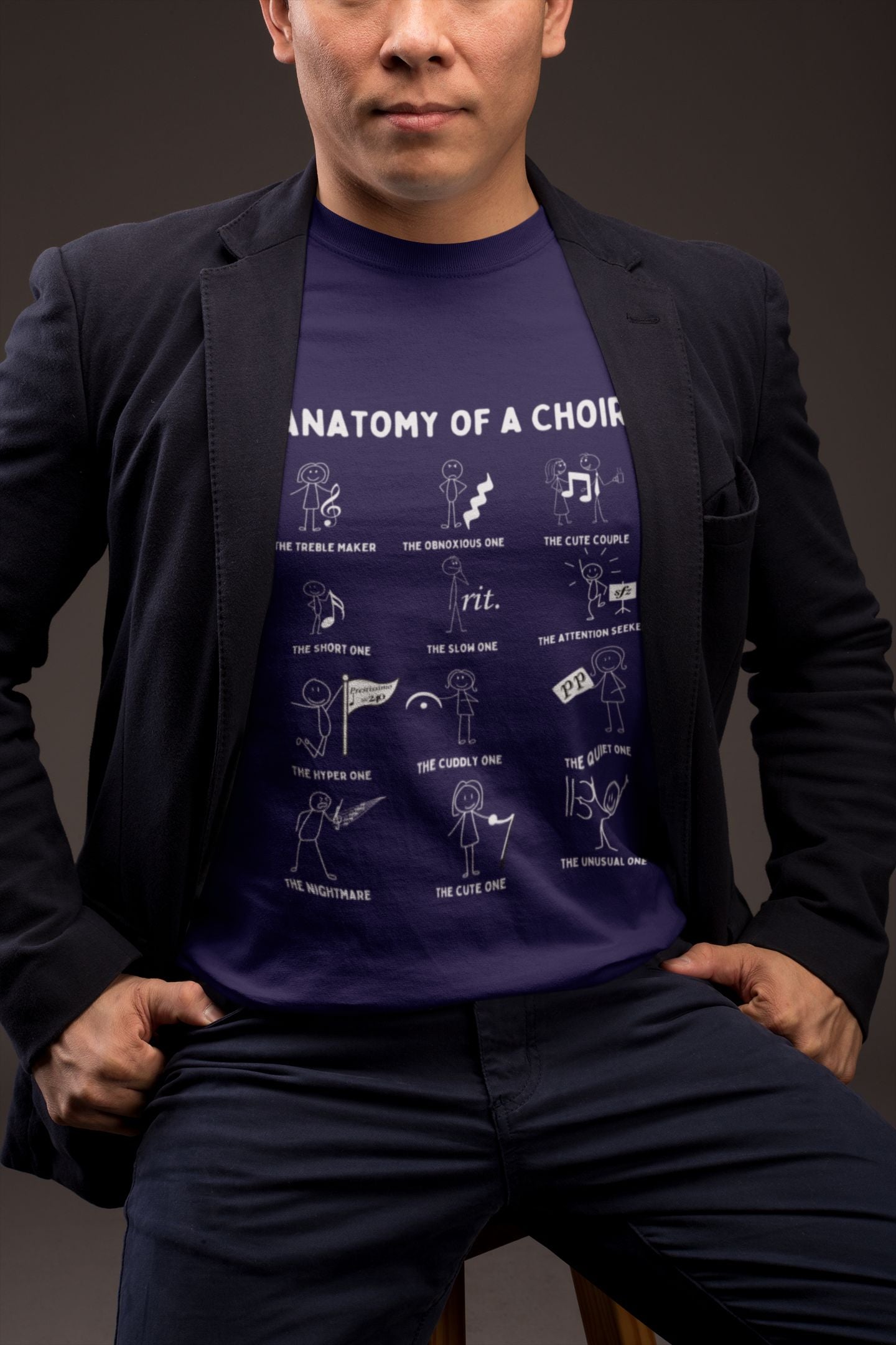 Men's Choir T-Shirt – Funny Unisex Design for Singers & Theatre Lovers