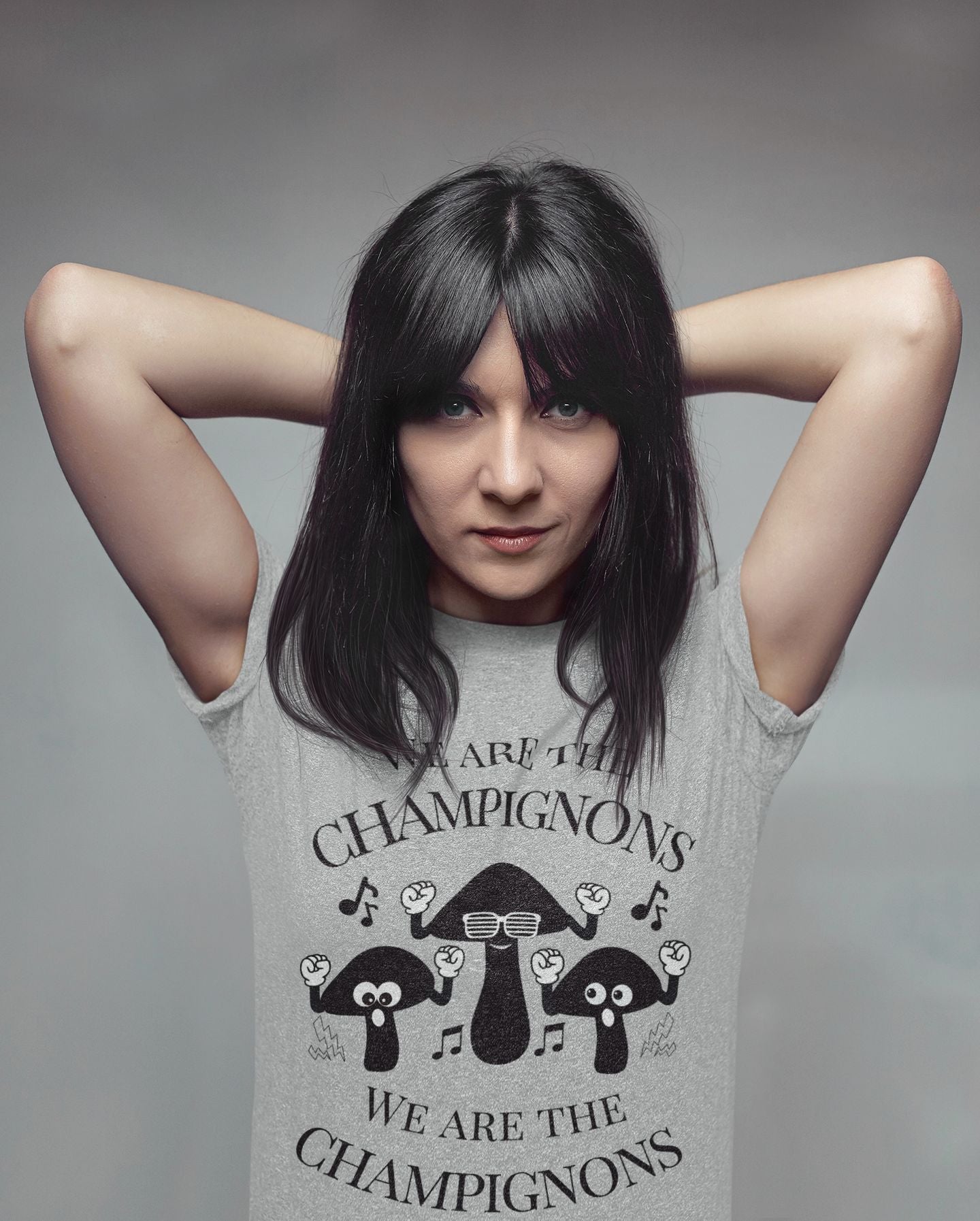We Are The Champignons Women's T-shirt – Fitted Style for Theatre & Music Lovers