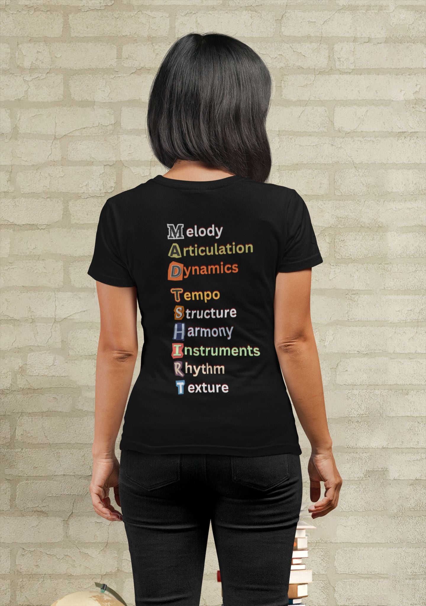 Women's "Mad T-shirt" Music Lovers’ Tee – M.A.D.T.S.H.I.R.T Design for Music Enthusiasts