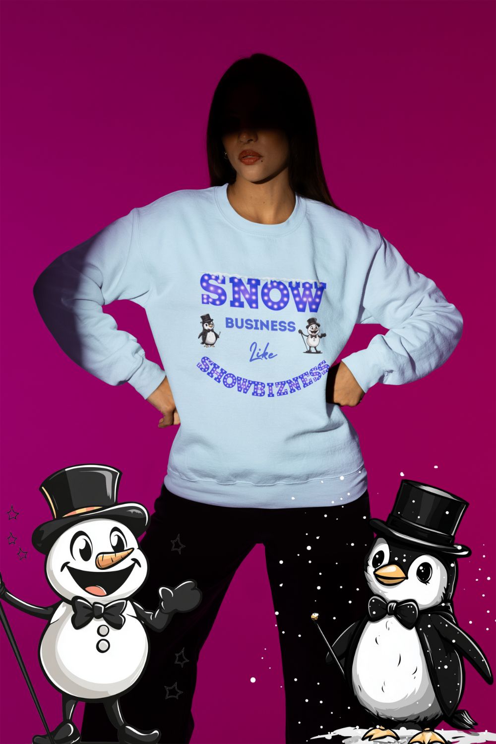 Women's Showbiz Christmas Sweatshirt – Festive Theatre Collection