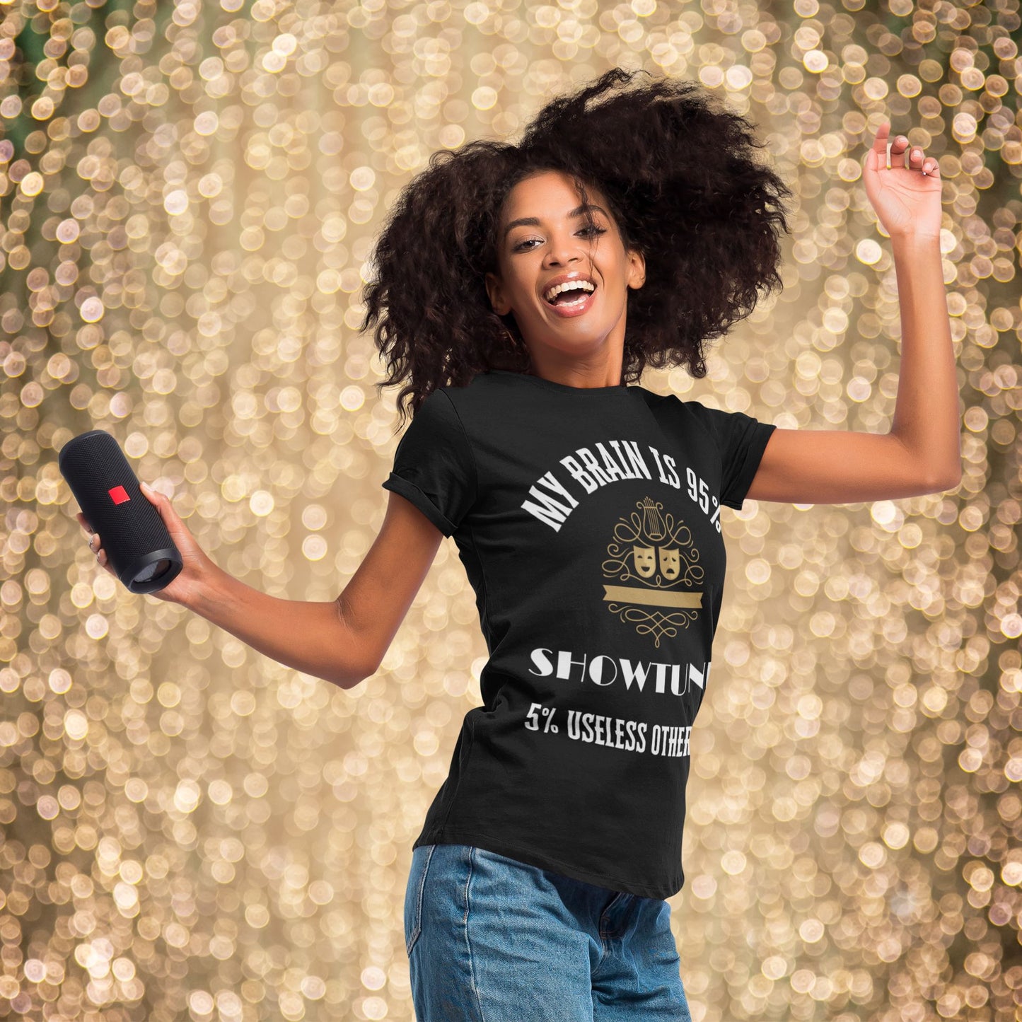 My Brain is 95% Showtunes Musical Theatre Women's T-Shirt