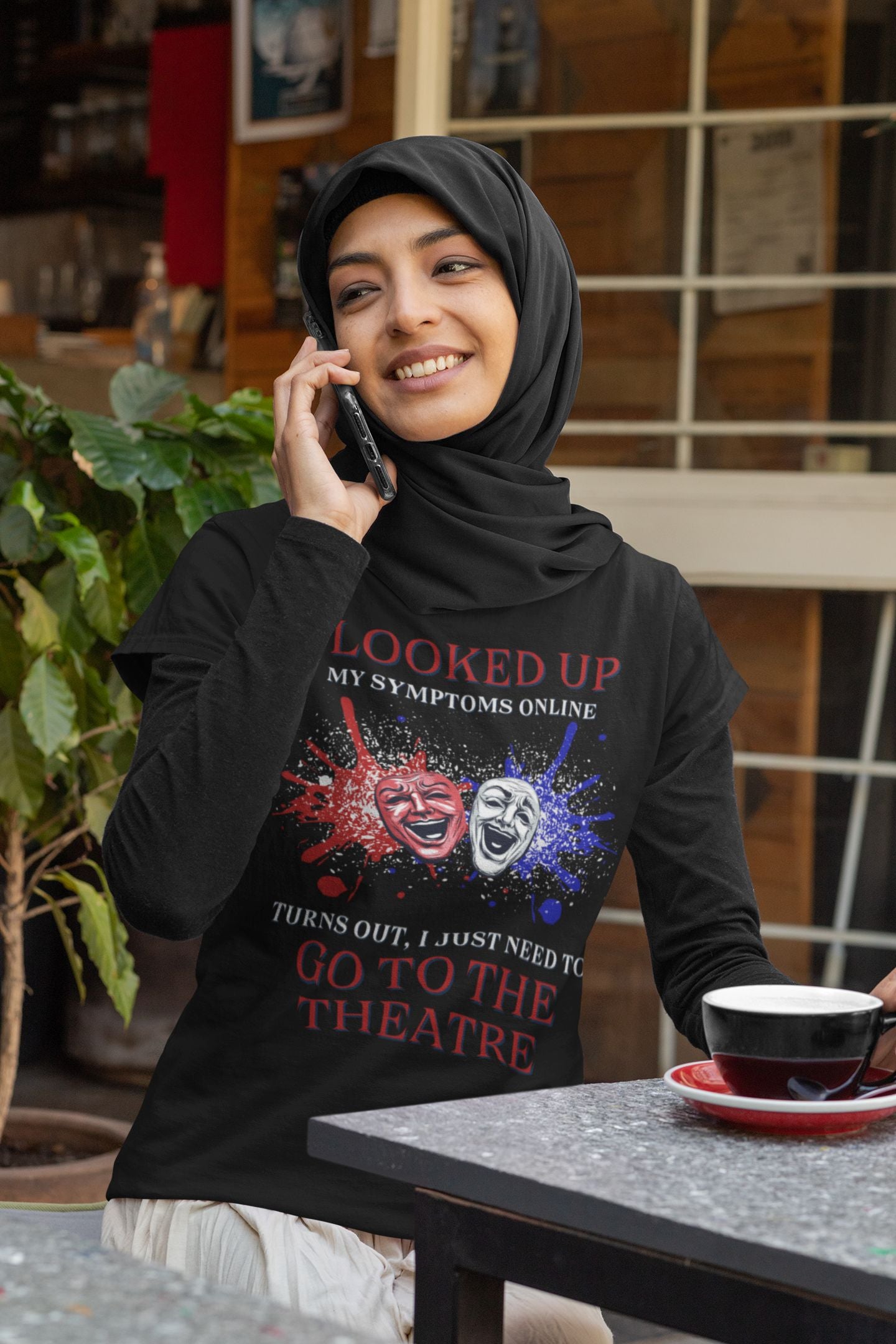 Women’s Theatre T-Shirt – "I Looked Up My Symptoms Online"