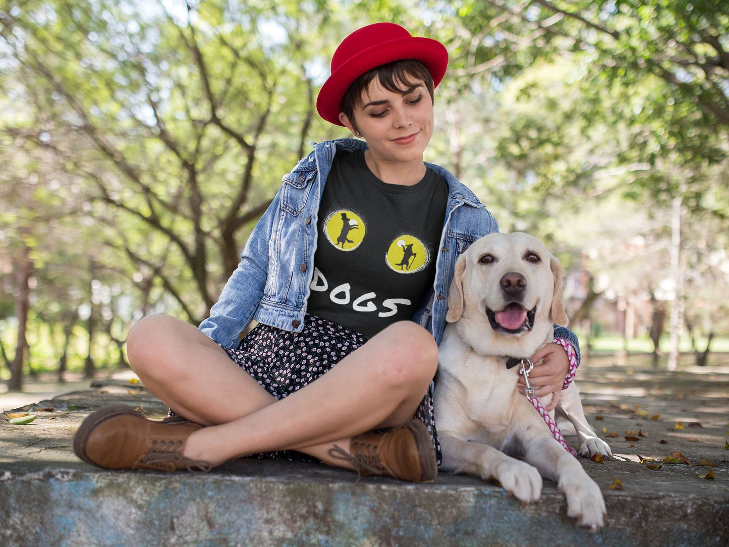 Paw-some Theatre-Inspired Women's Softstyle T-Shirt – Perfect for Dog and Theatre Lovers