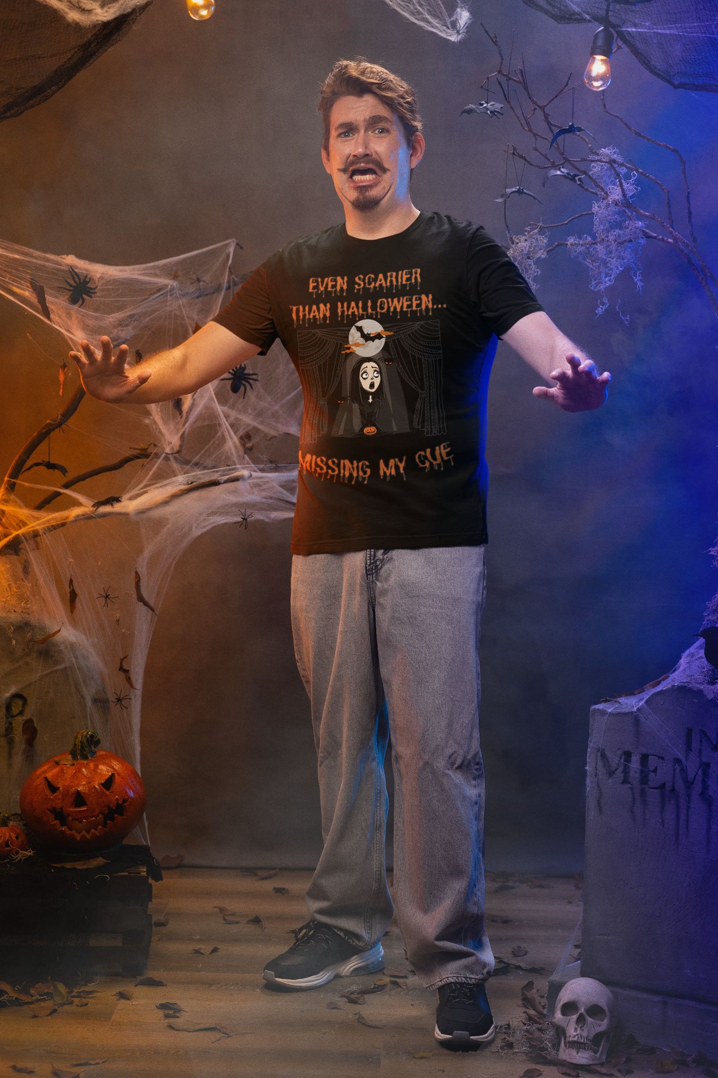 Missing My Cue Men's T-shirt - Theatre Lovers Halloween T-shirt