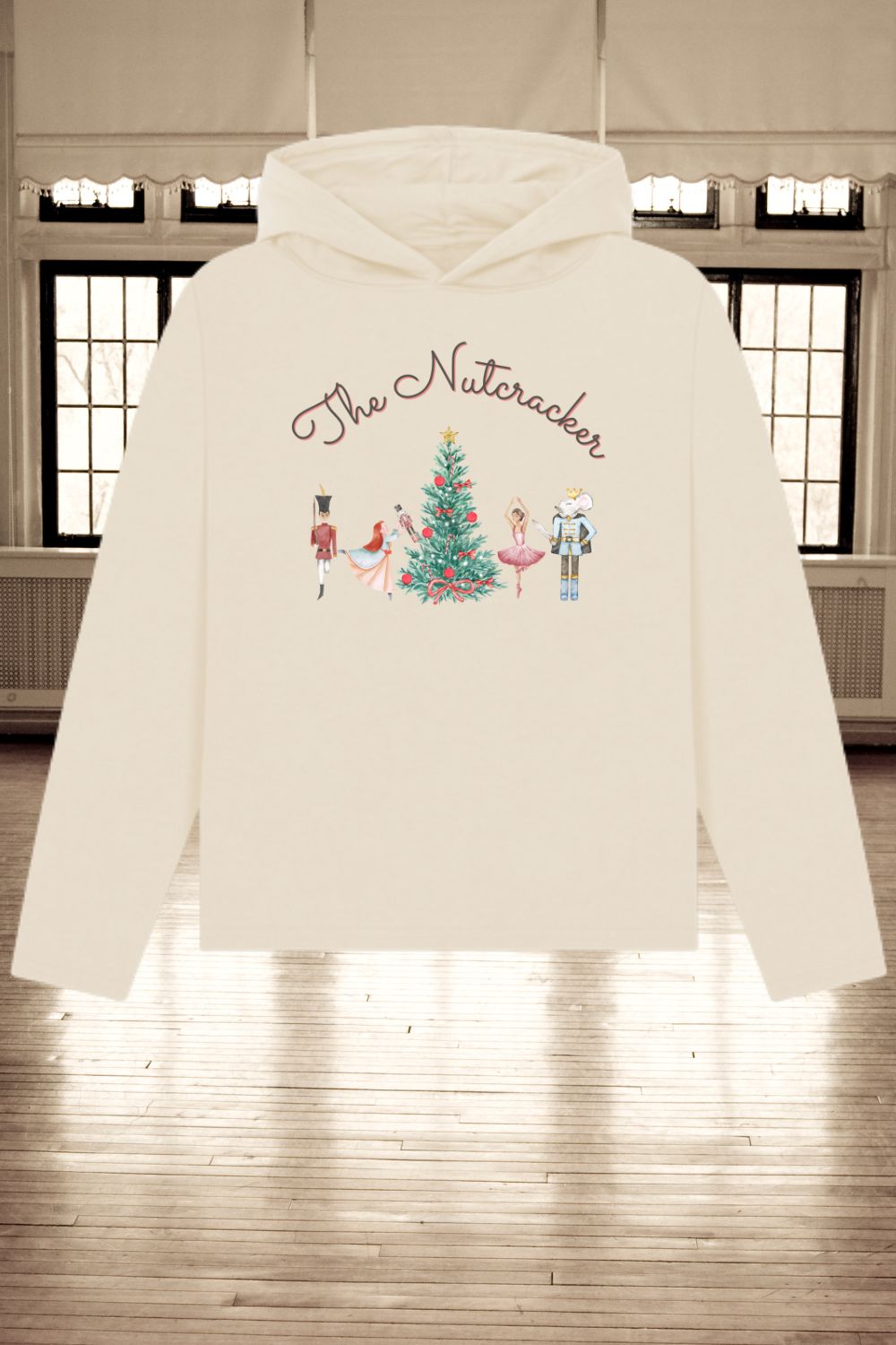 Women’s Organic Relaxed Fit Hoodie – The Nutcracker Front Print