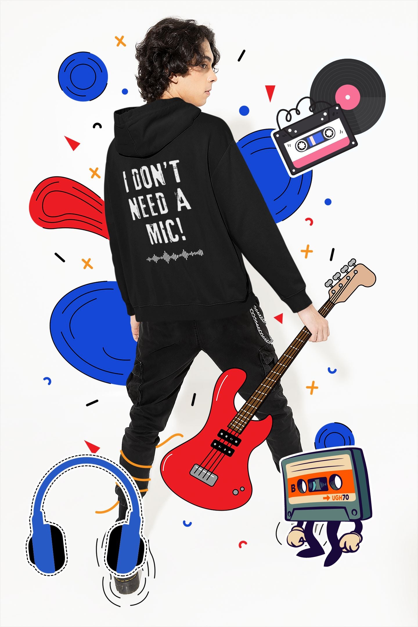 "I DON'T NEED A MIC!" Unisex Hoody – For Performers Who Command Attention