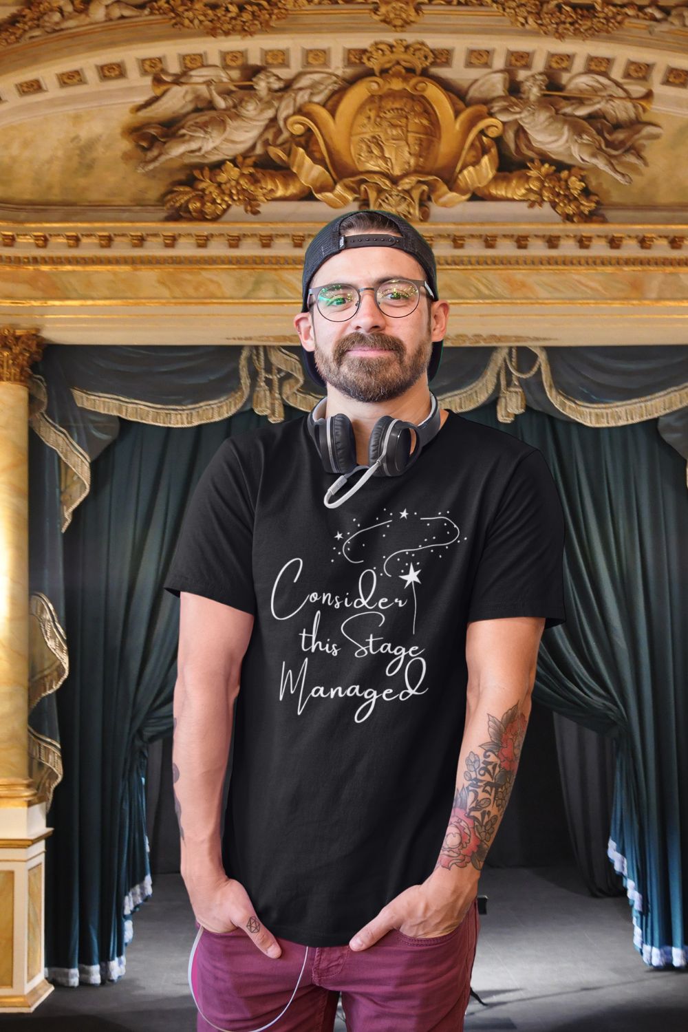 Men’s Theatre T-Shirt – "Consider This Stage Managed" (Unisex Fit)
