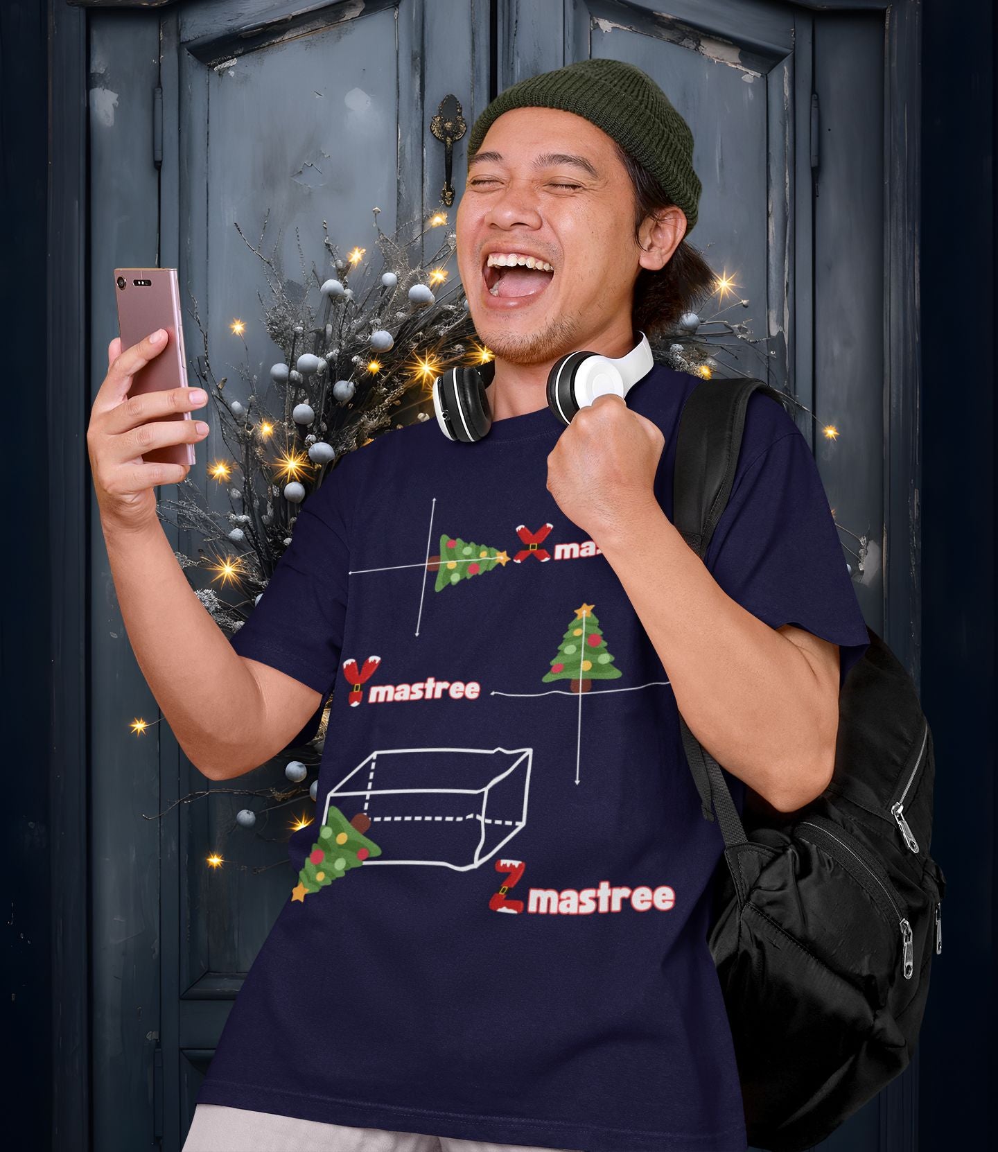 Men's XYZ-Mas Tree Christmas T-Shirt – Unisex Maths Design
