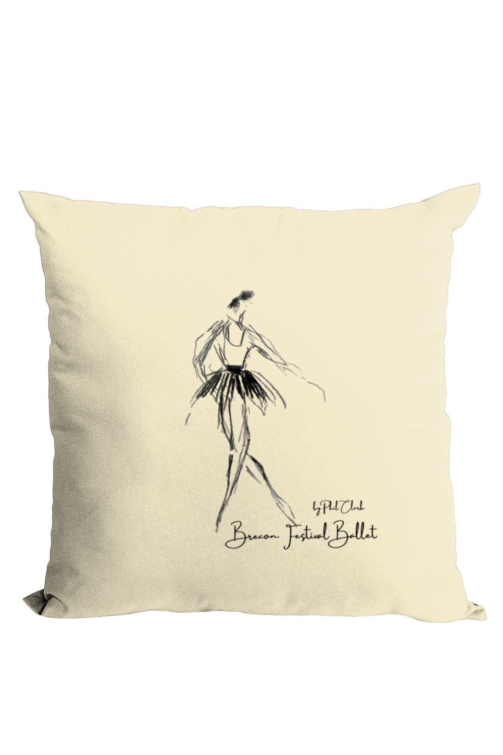 Brecon Festival Ballet Ballerina Cushion – Artwork by Phil Clark