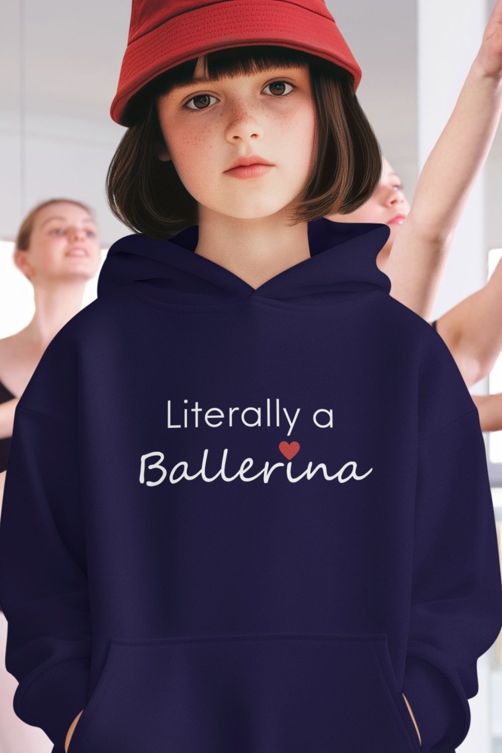 Ballerina Dreams Kids Hoodie – Unisex Dance Sweatshirt for Ballet Lovers