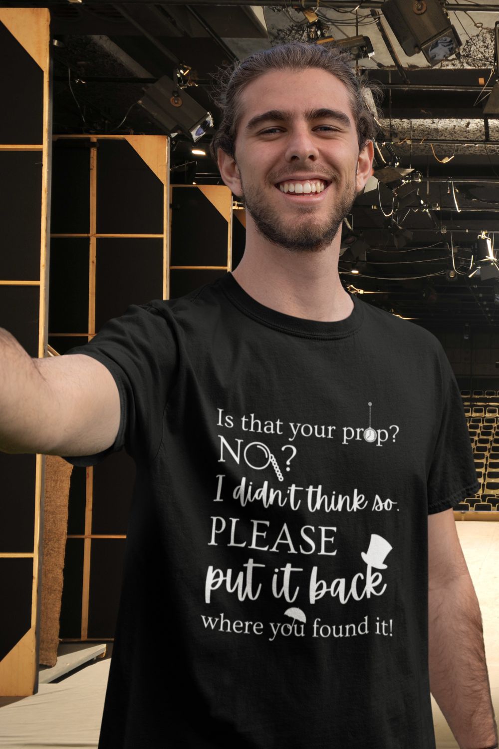 “Is That Your Prop?” Men’s Theatre T-Shirt – Funny Stage Crew T-shirt