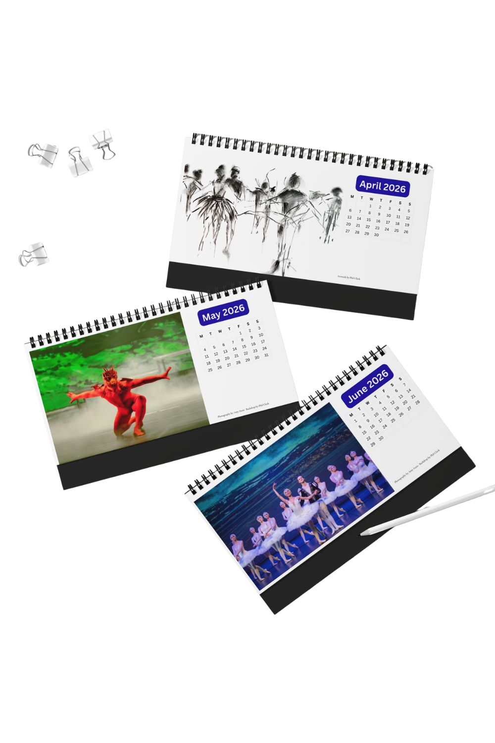 Brecon Festival Ballet 2026 Desk Calendar – Celebrating the Artistry of BFB