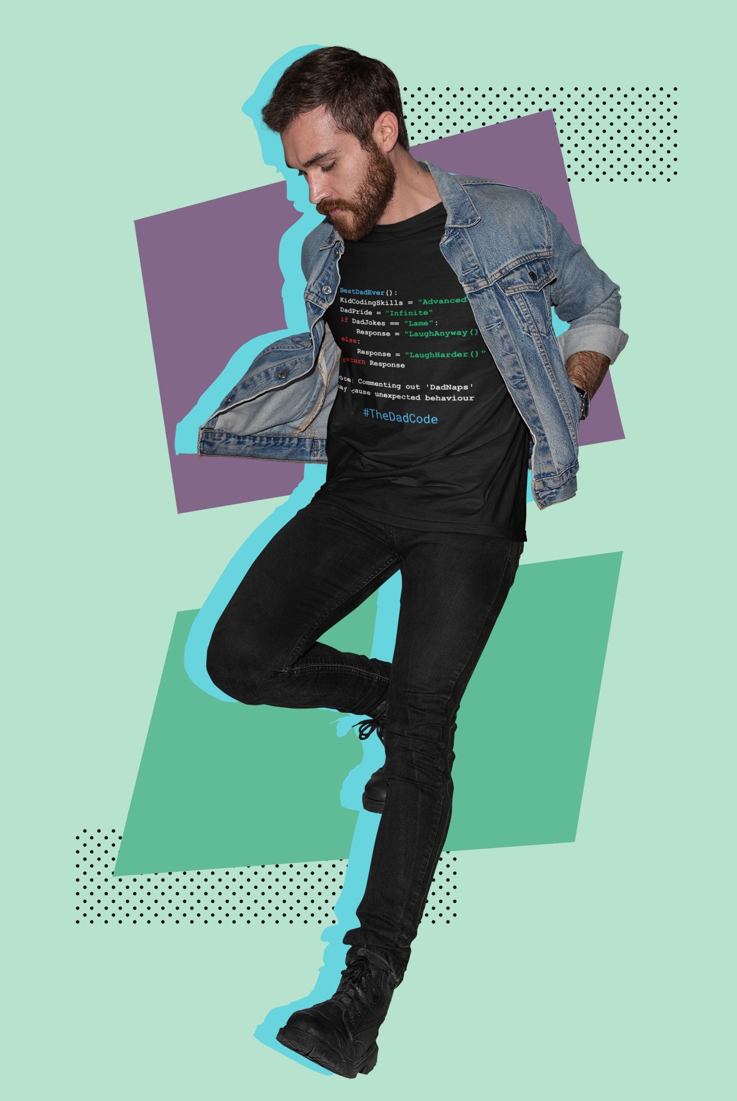 #TheDadCode Men's T-Shirt – The Perfect Father's Day Gift for Geeky Dads