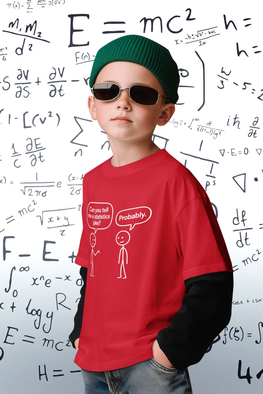 Kids T-shirt Math Humour STEM Joke Speech Bubble Design