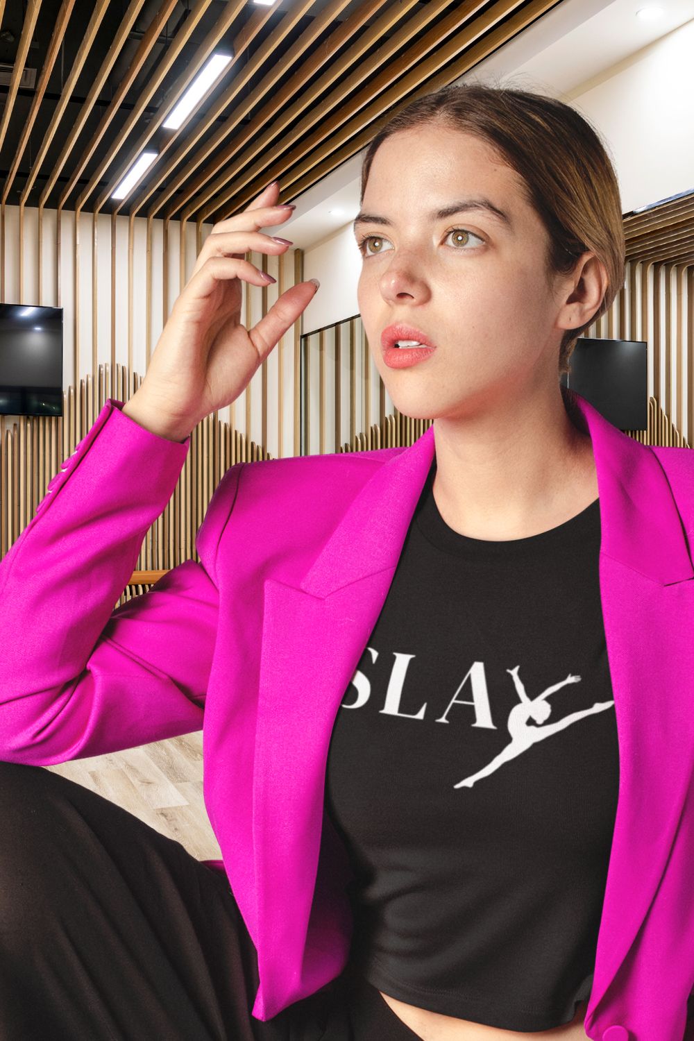 Women’s Organic Boxy Cropped Dance T-Shirt – SLAY Design