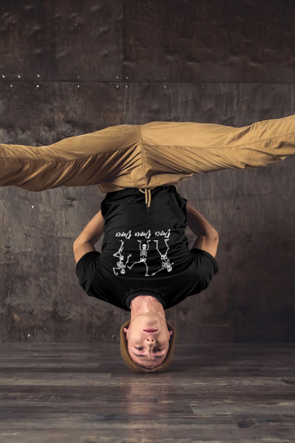Dance Dance Dance Skeleton T-Shirt – Unisex Black Cotton T-Shirt for Dancers