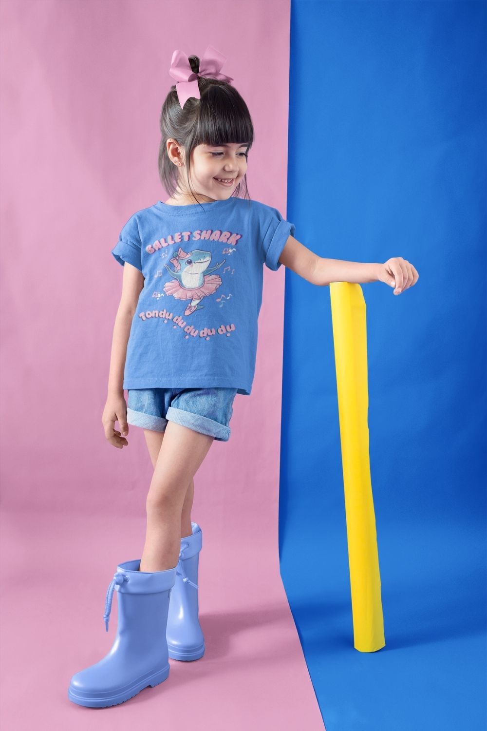 Tendu du du du du du du Ballet Shark T-Shirt for Girls