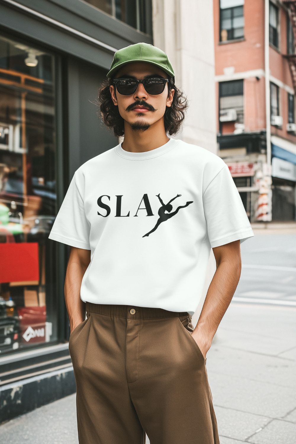 Men’s Cotton Dance T-Shirt – SLAY Design (Unisex Fit)
