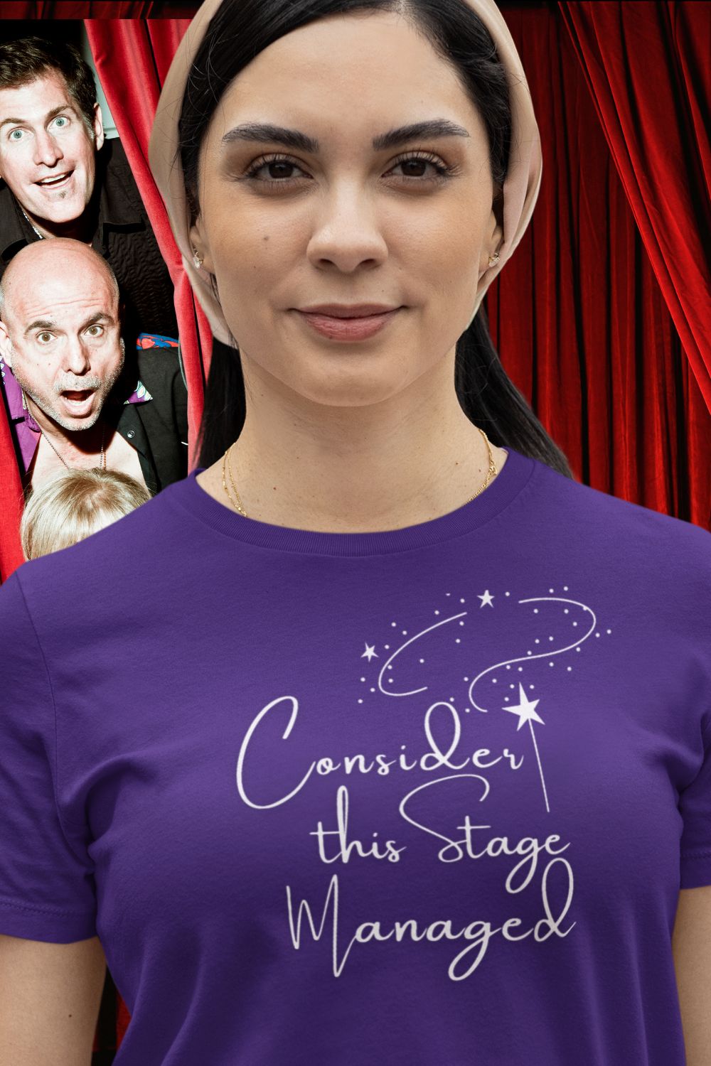 Women’s Theatre T-Shirt – "Consider This Stage Managed" (Fitted Style)