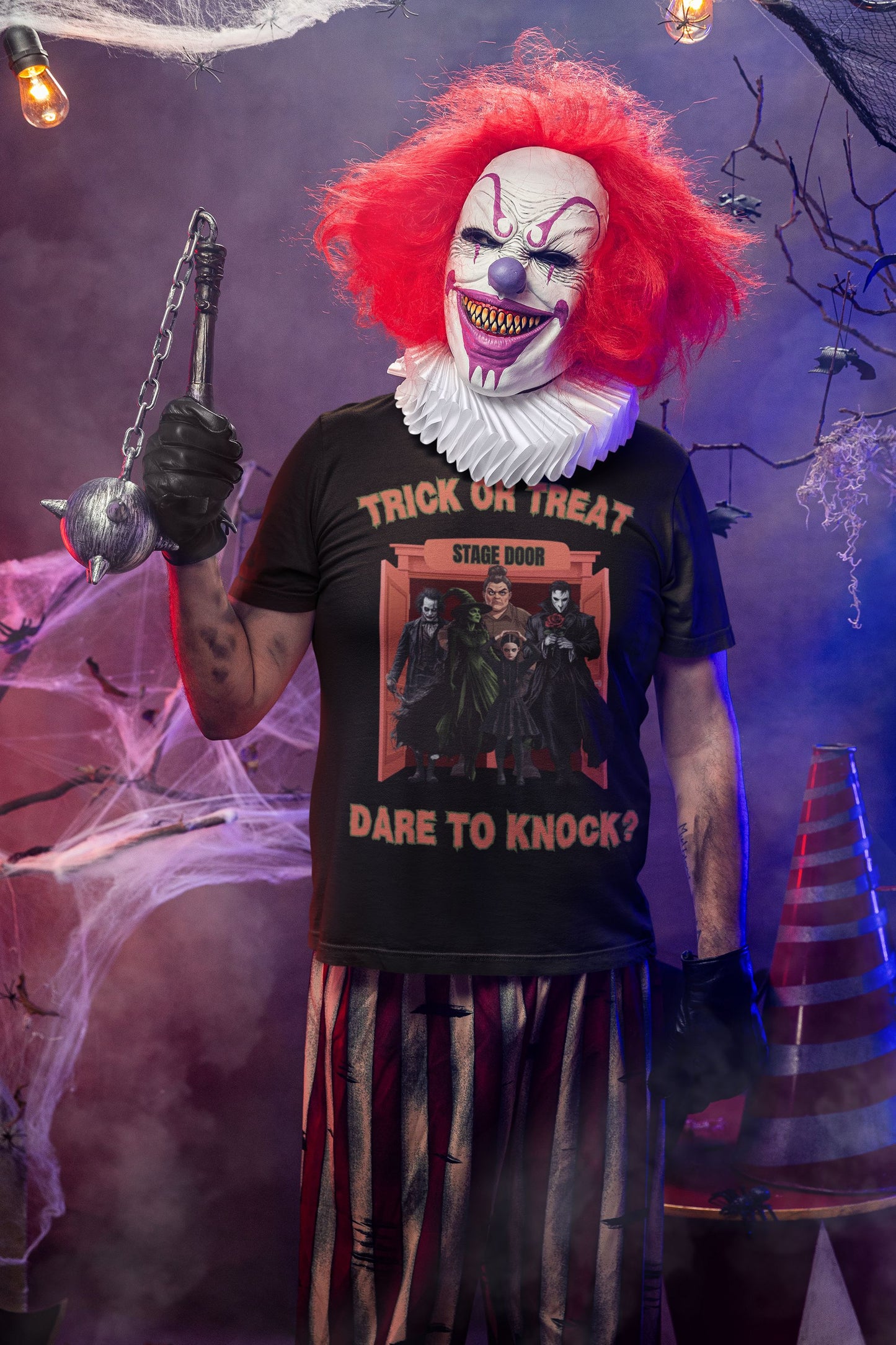 Trick or Treat Men’s T-Shirt – Theatre-Inspired Halloween Design (Unisex Fit)
