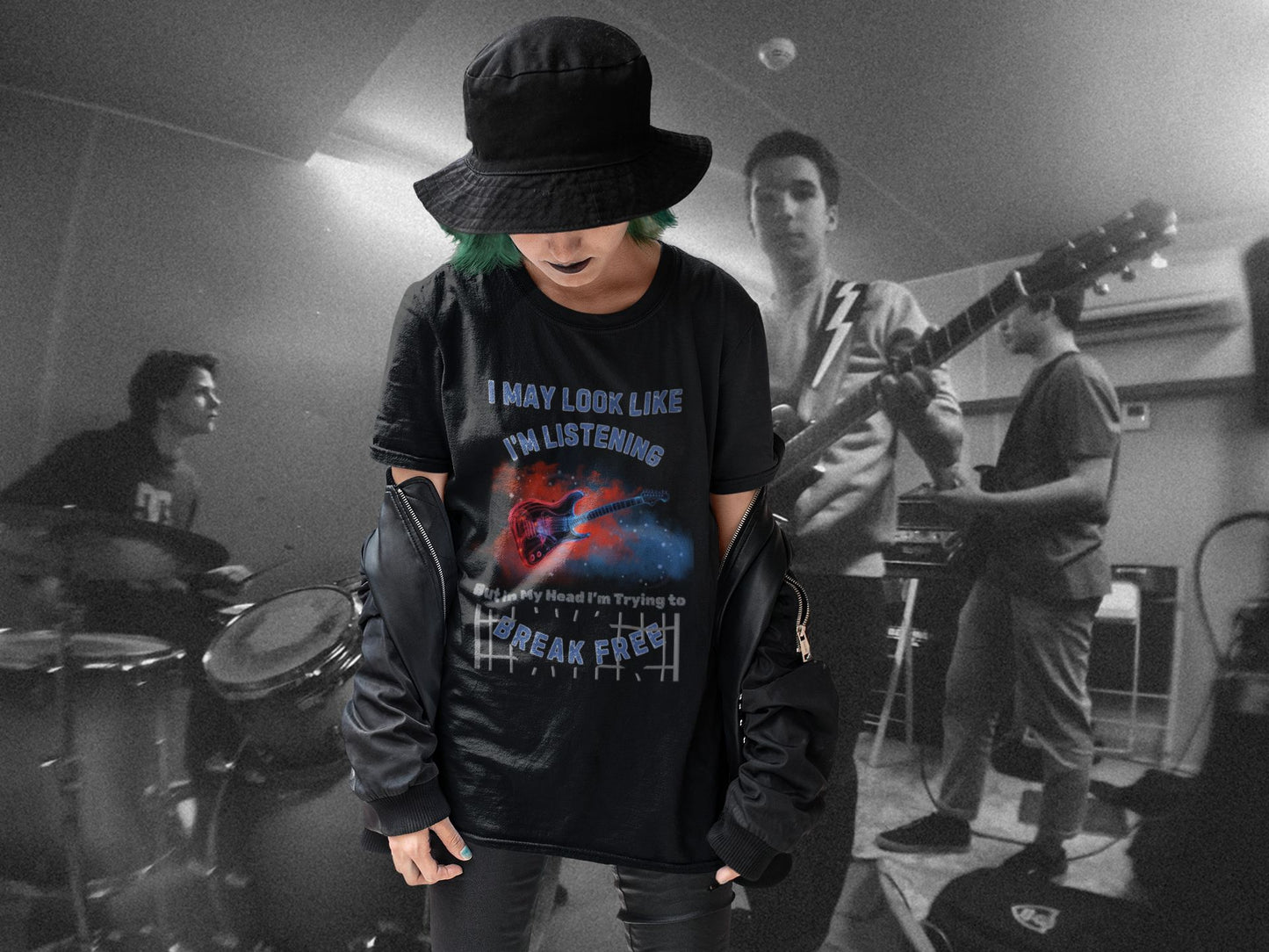 "I May Look Like I'm Listening, But in My Head I'm Trying to Break Free" Men's Theatre T-Shirt