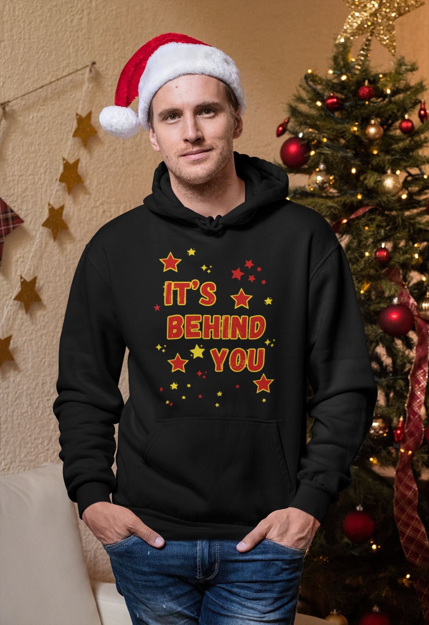 Men’s Pantomime Hoodie – Festive Black Hoodie for Panto Fans & Performers