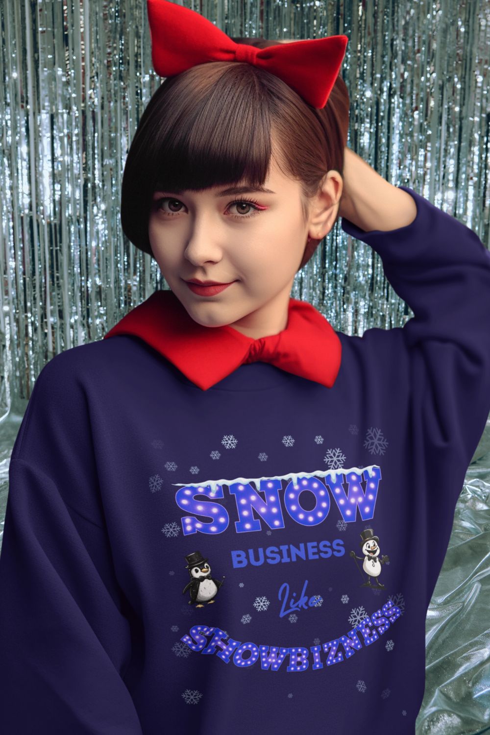 Women's Showbiz Christmas Sweatshirt – Festive Theatre Collection
